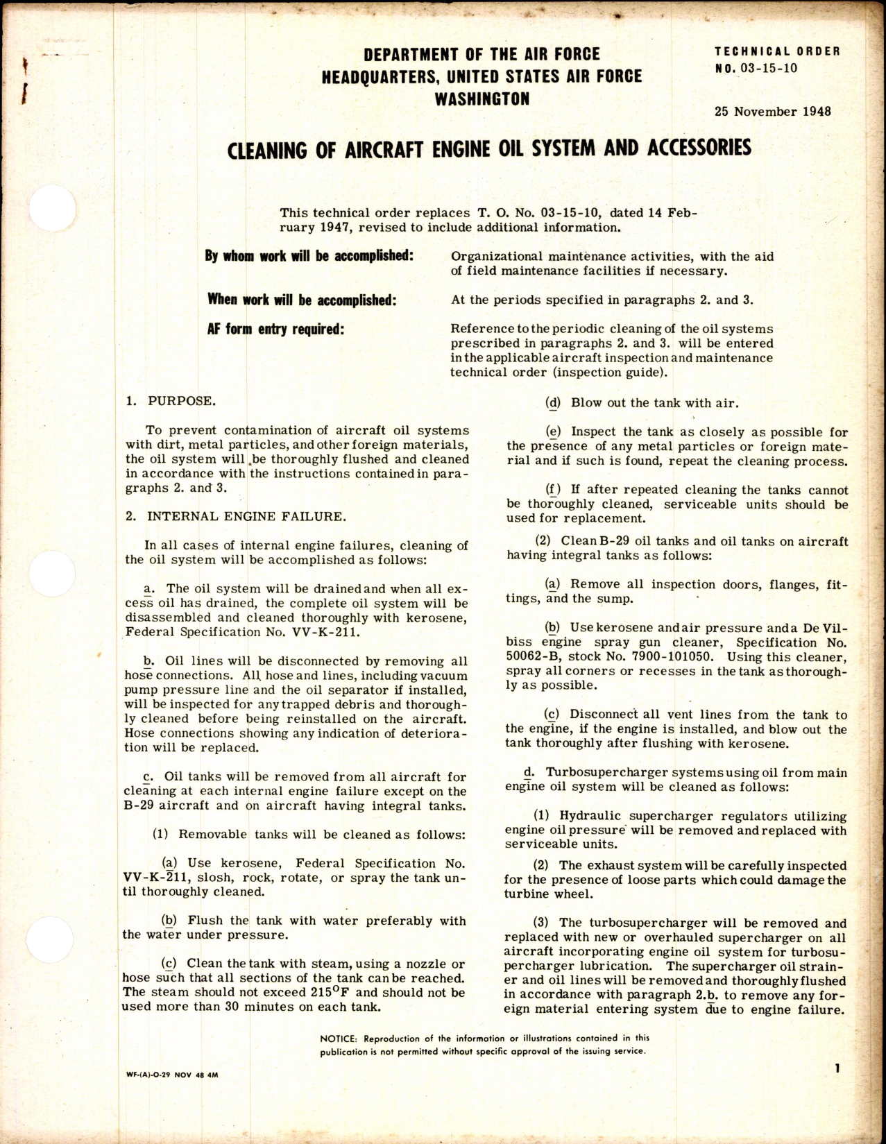 Sample page 1 from AirCorps Library document: Cleaning of Aircraft Engine Oil System & Accessories