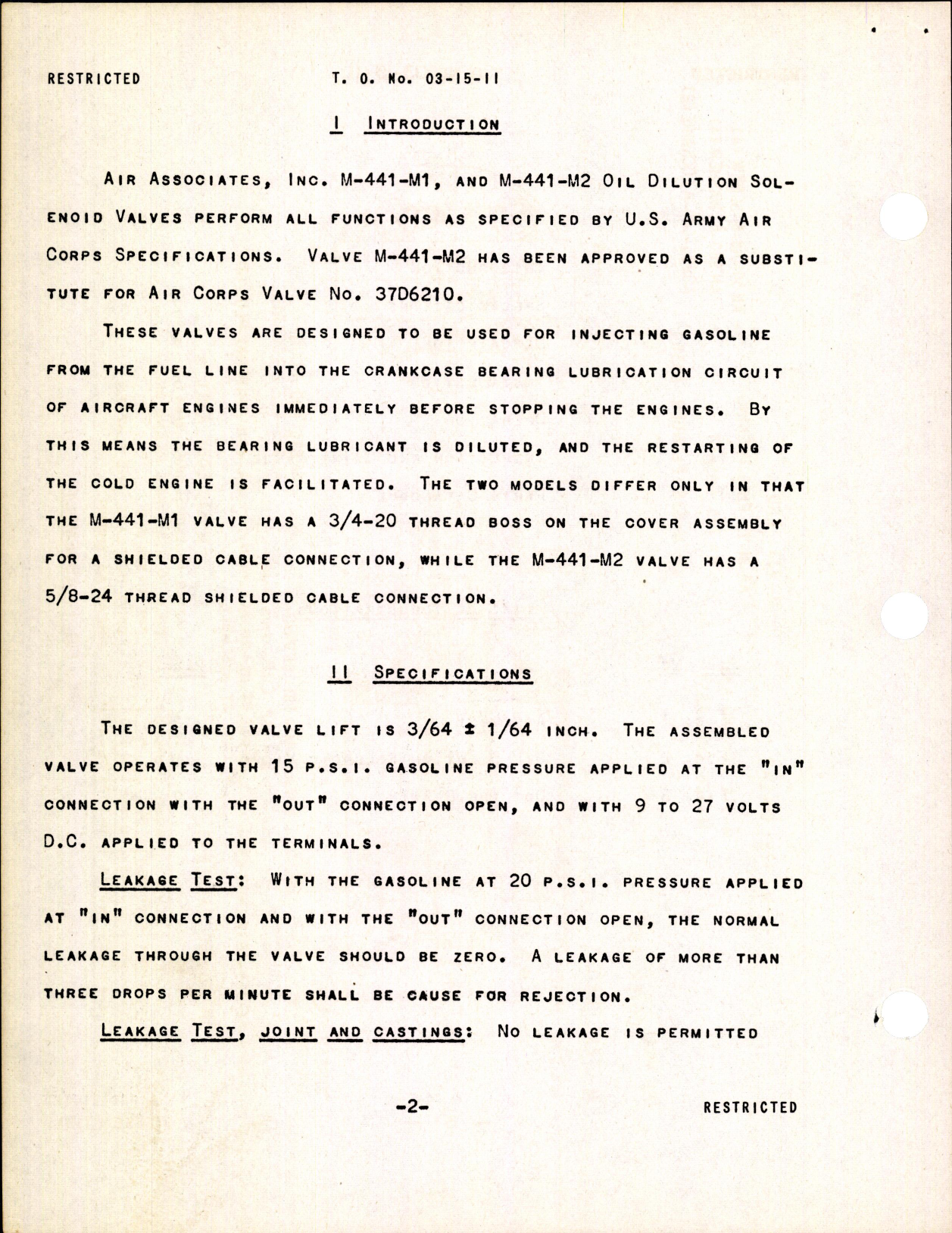 Sample page 4 from AirCorps Library document: Instructions with PC for Oil Dilution Solenoid Valves