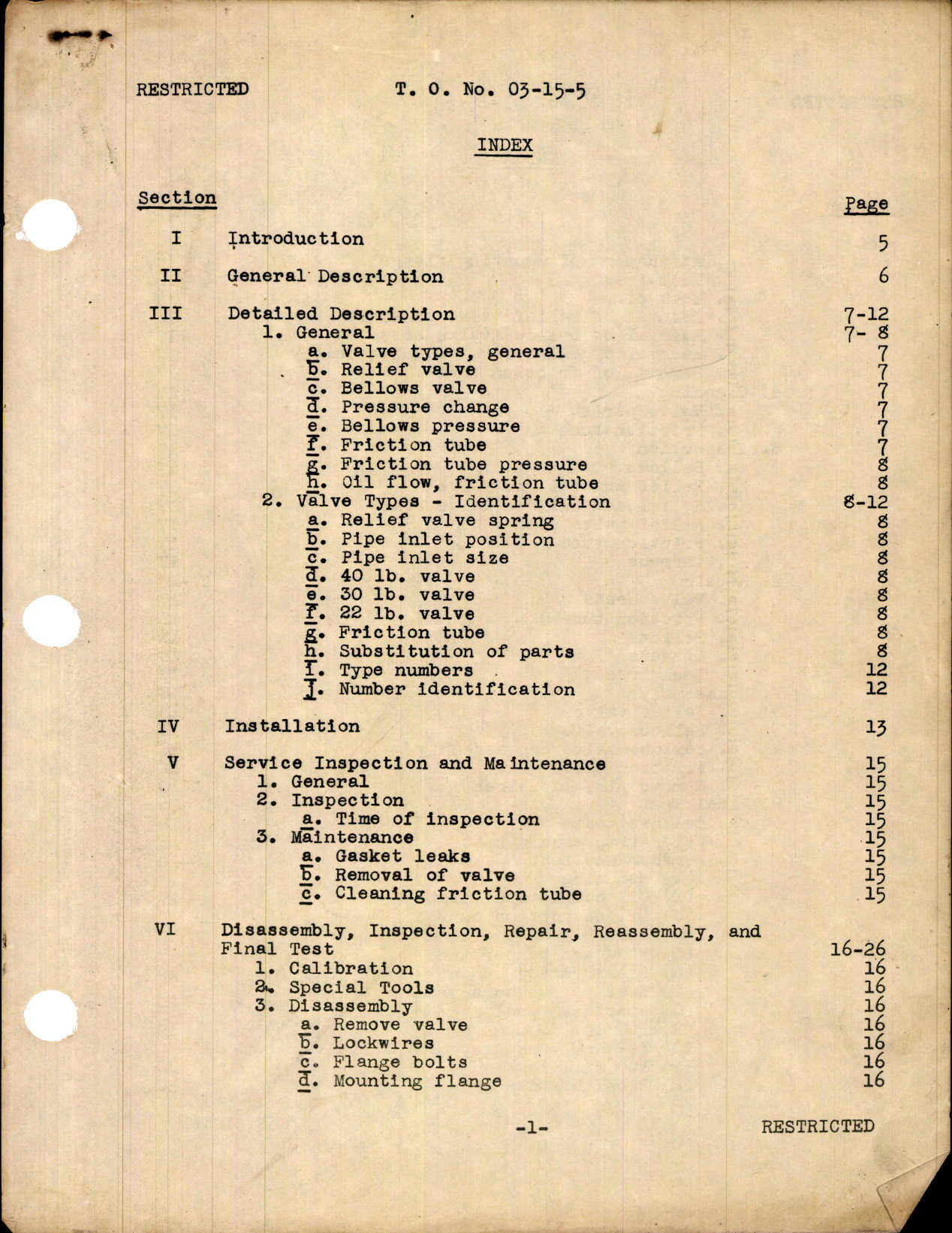 Sample page 3 from AirCorps Library document: Viscosity Type Control Valve Assembly for Oil Regulators