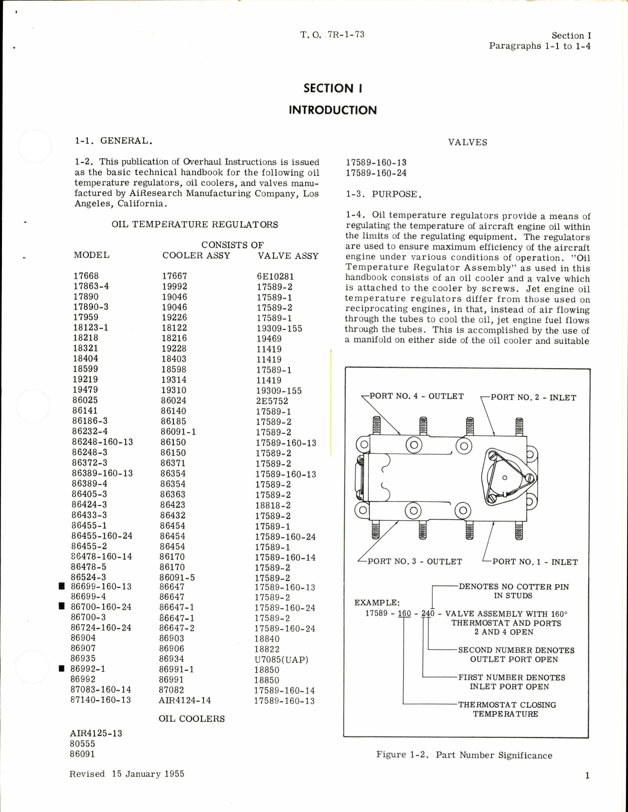 Sample page 5 from AirCorps Library document: Overhaul Instructions for Airesearch Oil Temperature Regulators Oil Coolers and Valves 