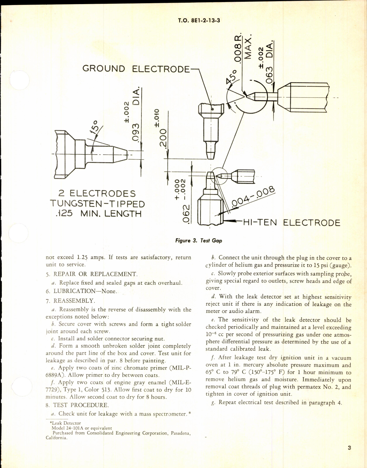 Sample page 3 from AirCorps Library document: Instructions w Parts Breakdown for TFN-1 Ignition System