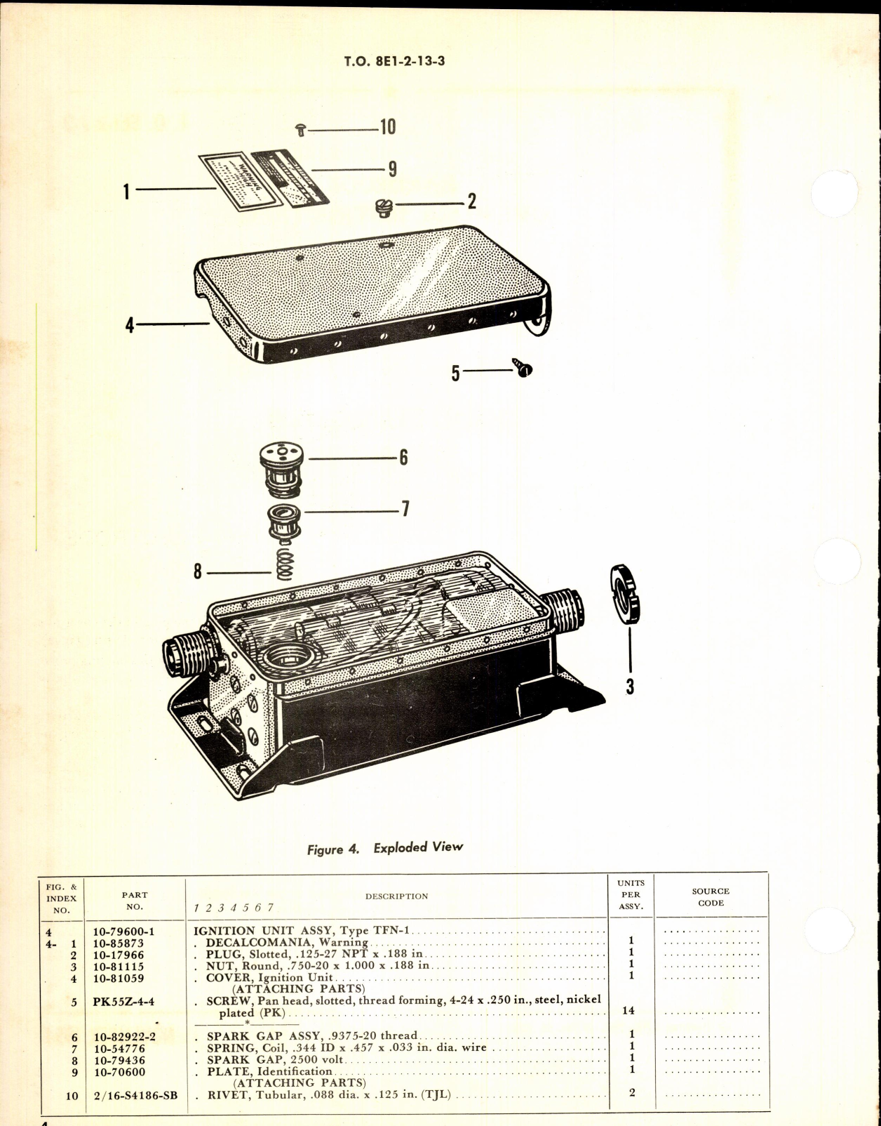 Sample page 4 from AirCorps Library document: Instructions w Parts Breakdown for TFN-1 Ignition System