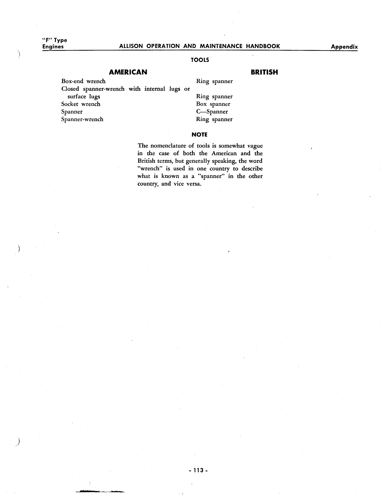 Sample page 136 from AirCorps Library document: Operation & Maintenance - Allison V-1710-F Engines