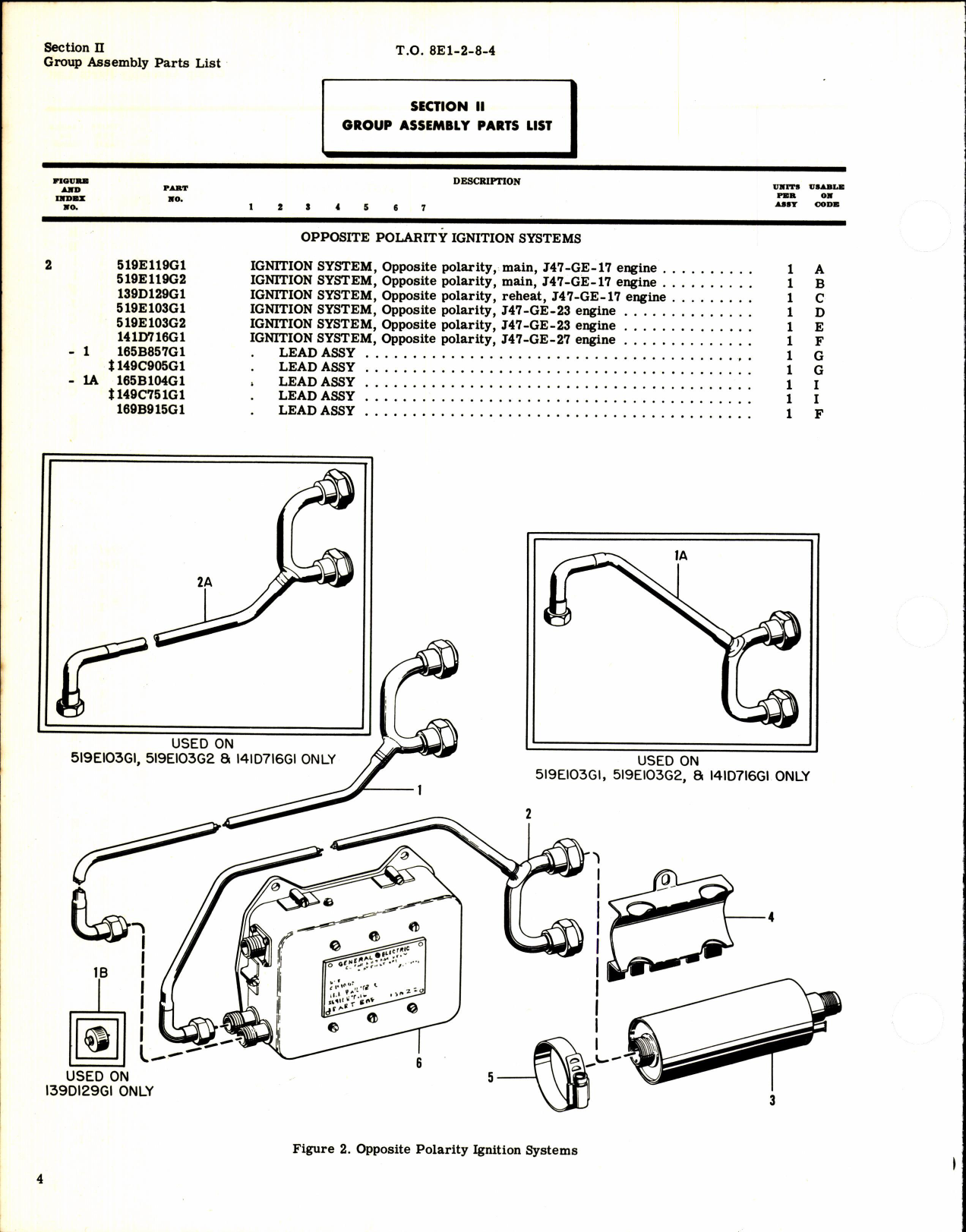 Sample page 4 from AirCorps Library document: Parts Breakdown for Opposite Polarity Ignition System