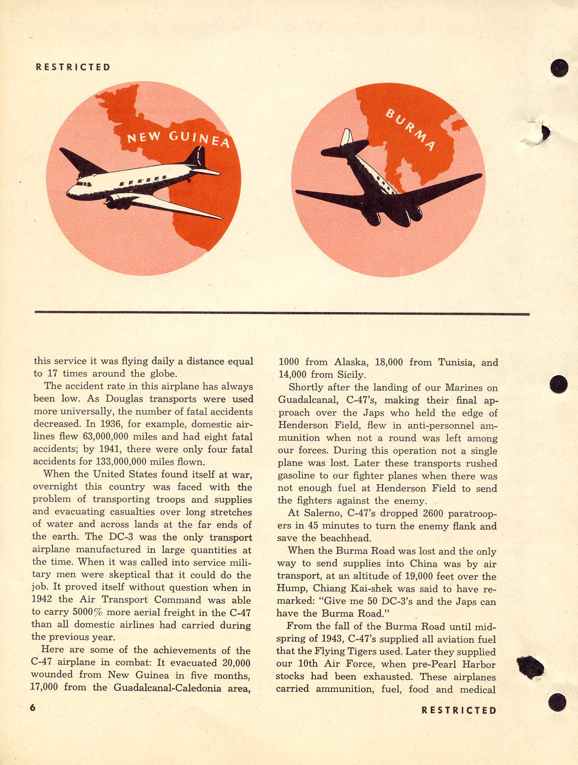 Sample page 6 from AirCorps Library document: Pilot Training Manual for the C-47