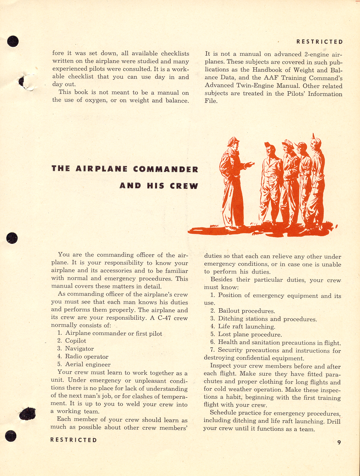 Sample page 9 from AirCorps Library document: Pilot Training Manual for the C-47