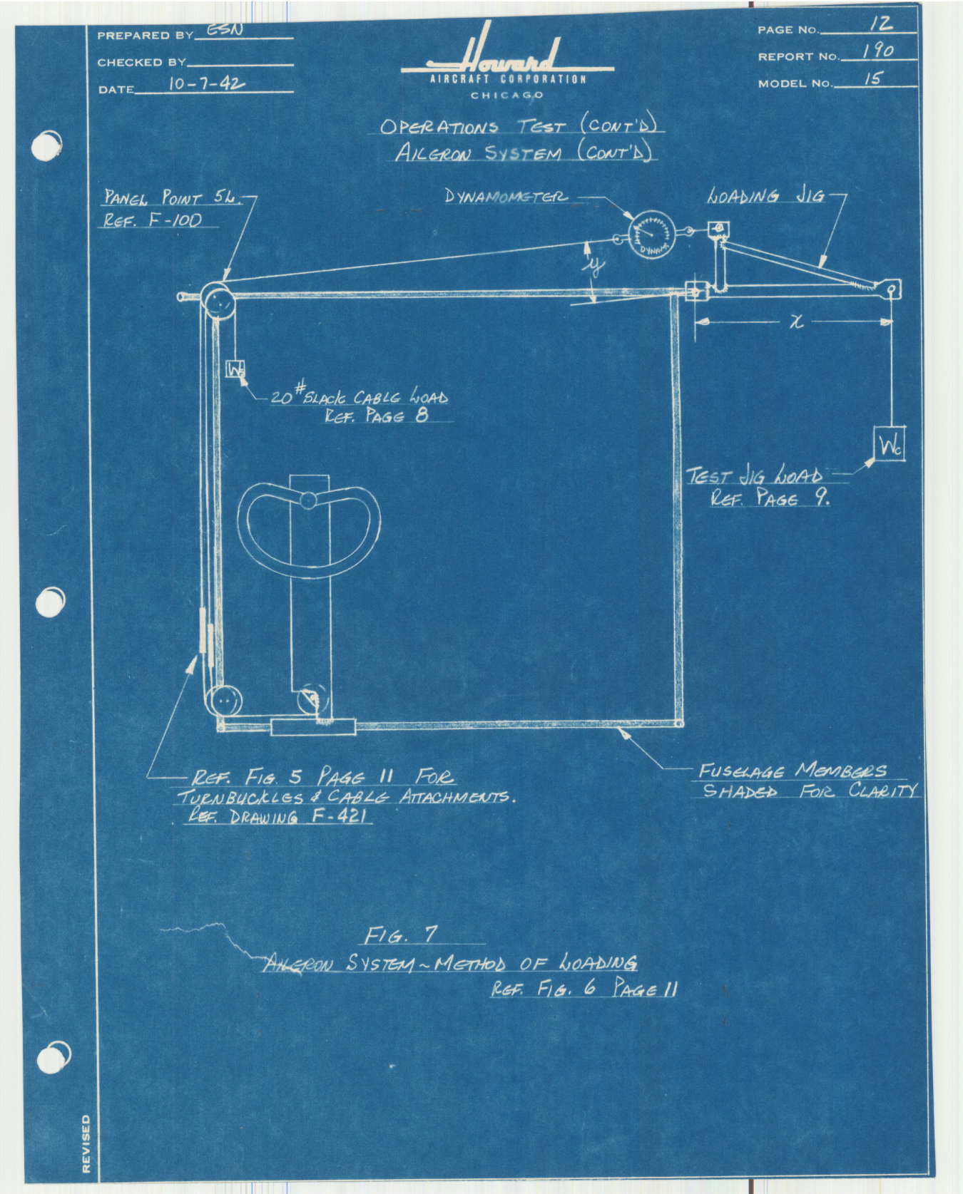 Sample page 13 from AirCorps Library document: Report 190, Operation Test of Rear Control System, DGA-15