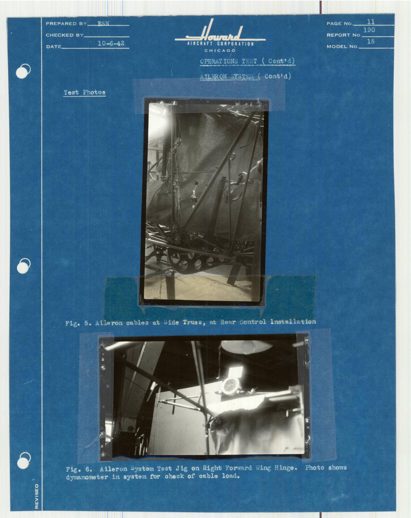 Sample page 30 from AirCorps Library document: Report 190, Operation Test of Rear Control System, DGA-15