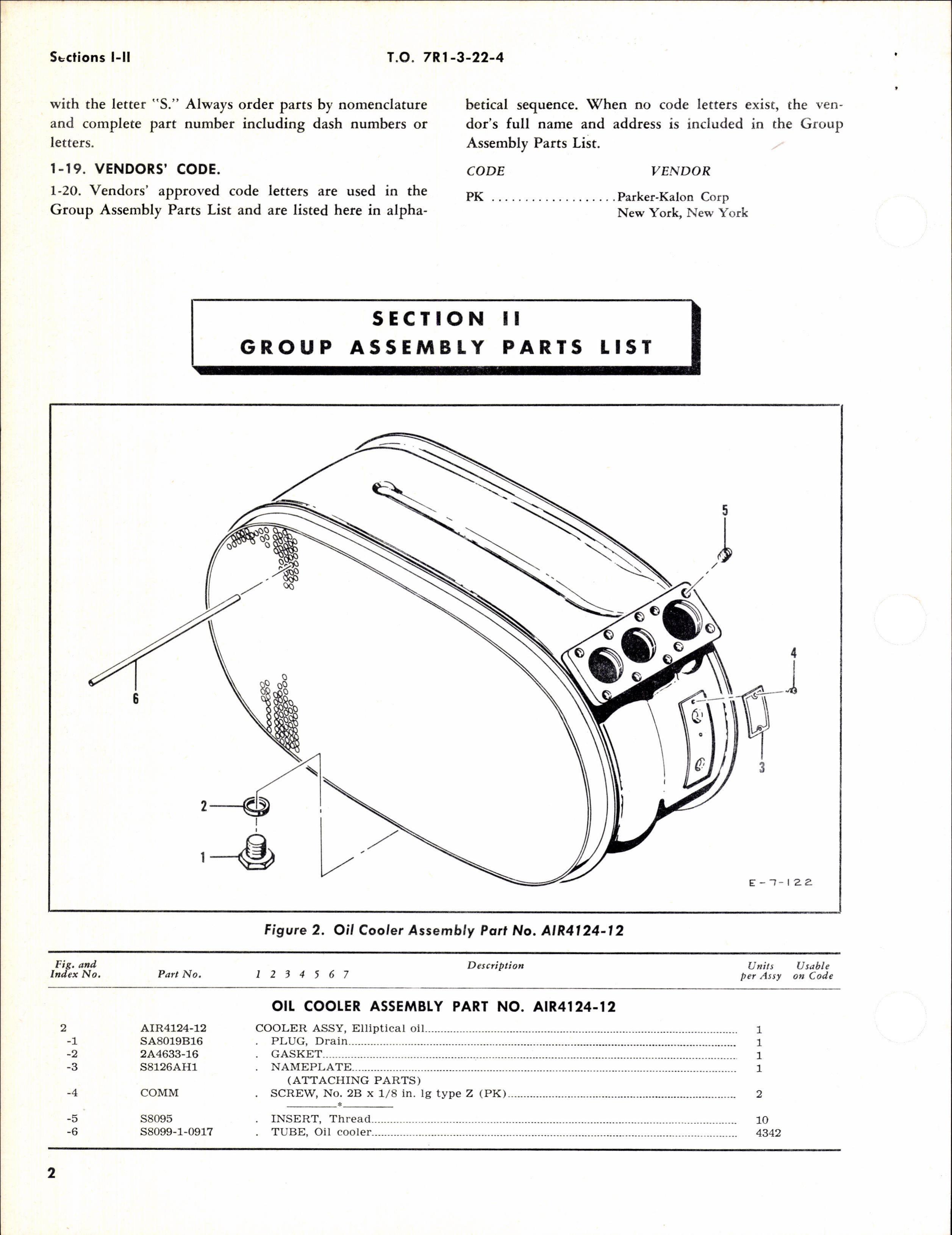 Sample page 4 from AirCorps Library document: Illustrated Parts Breakdown for Oil Coolers