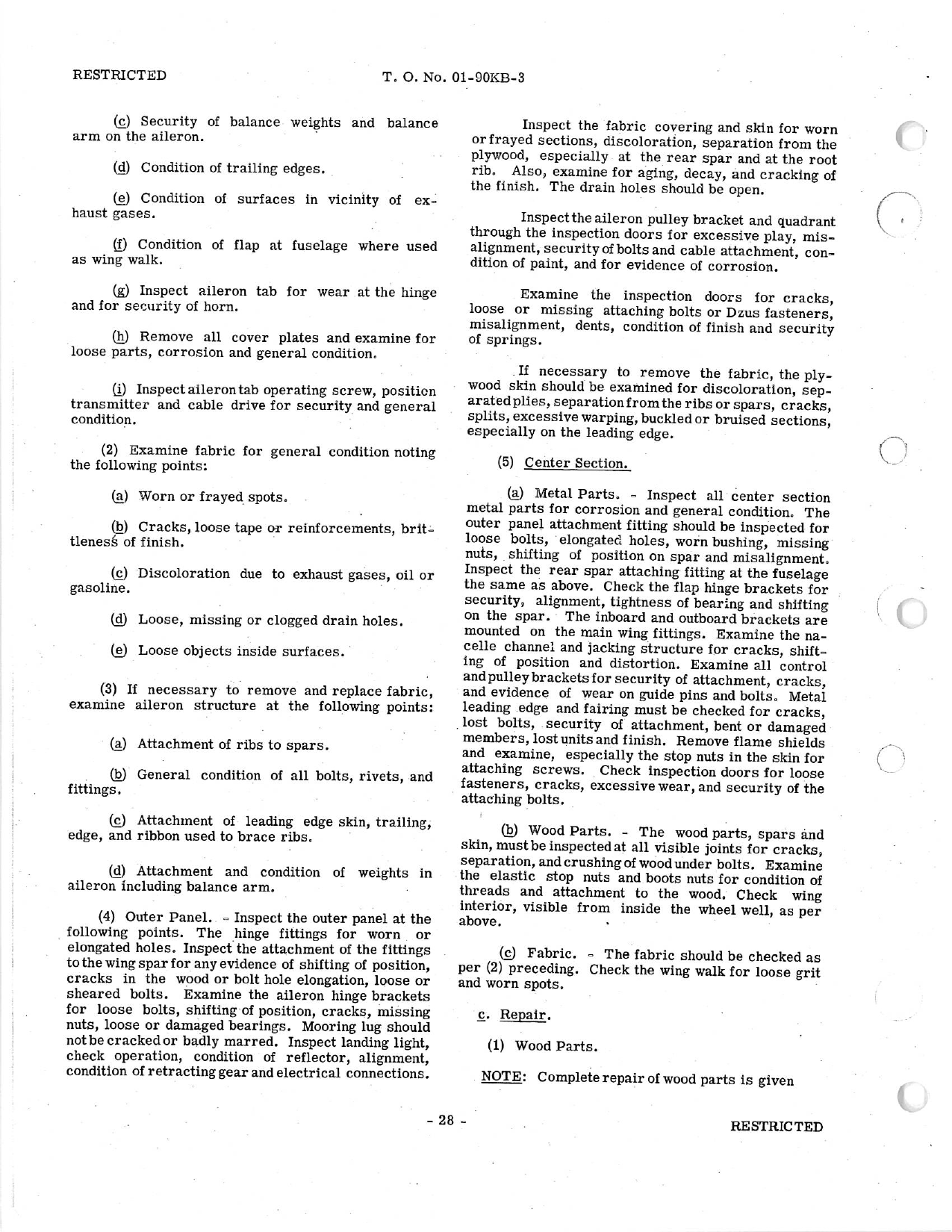 Sample page 30 from AirCorps Library document: Handbook of Overhaul Instructions: AT-10