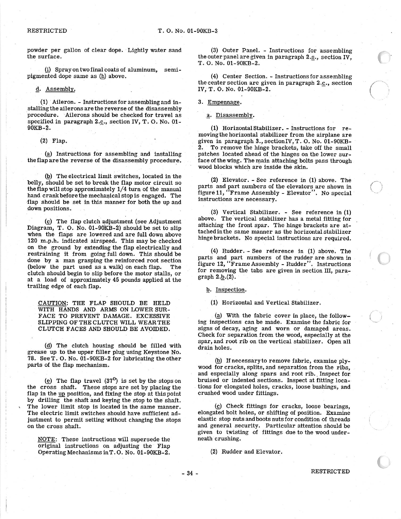 Sample page 36 from AirCorps Library document: Handbook of Overhaul Instructions: AT-10