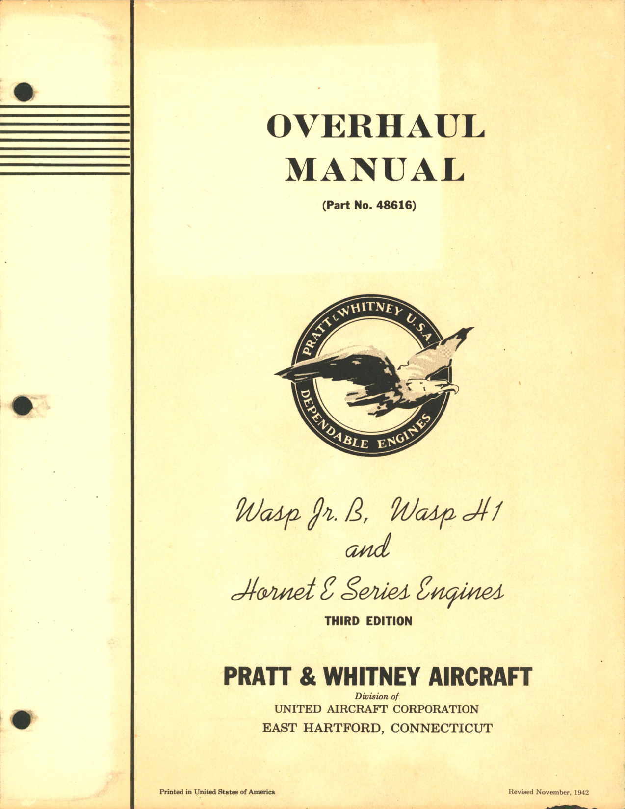 Sample page 3 from AirCorps Library document: Ovh Manual for Wasp Jr B, Wasp H1 and Hornet E Series Engines