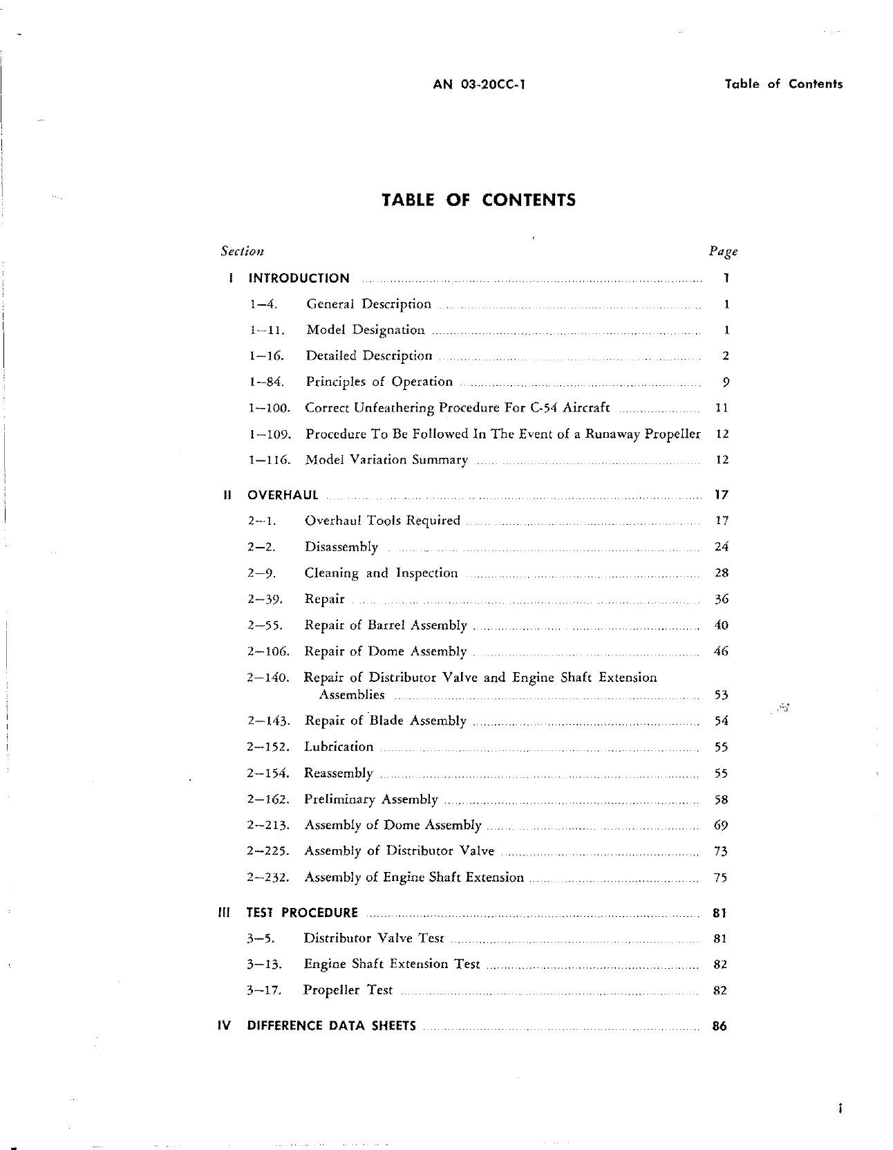 Sample page 3 from AirCorps Library document: Overhaul Instructions for Hydromatic Propellers