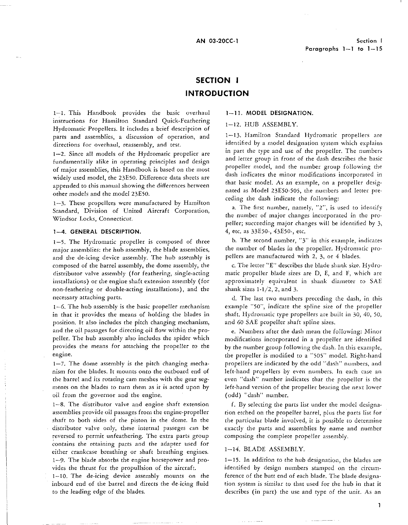 Sample page 5 from AirCorps Library document: Overhaul Instructions for Hydromatic Propellers