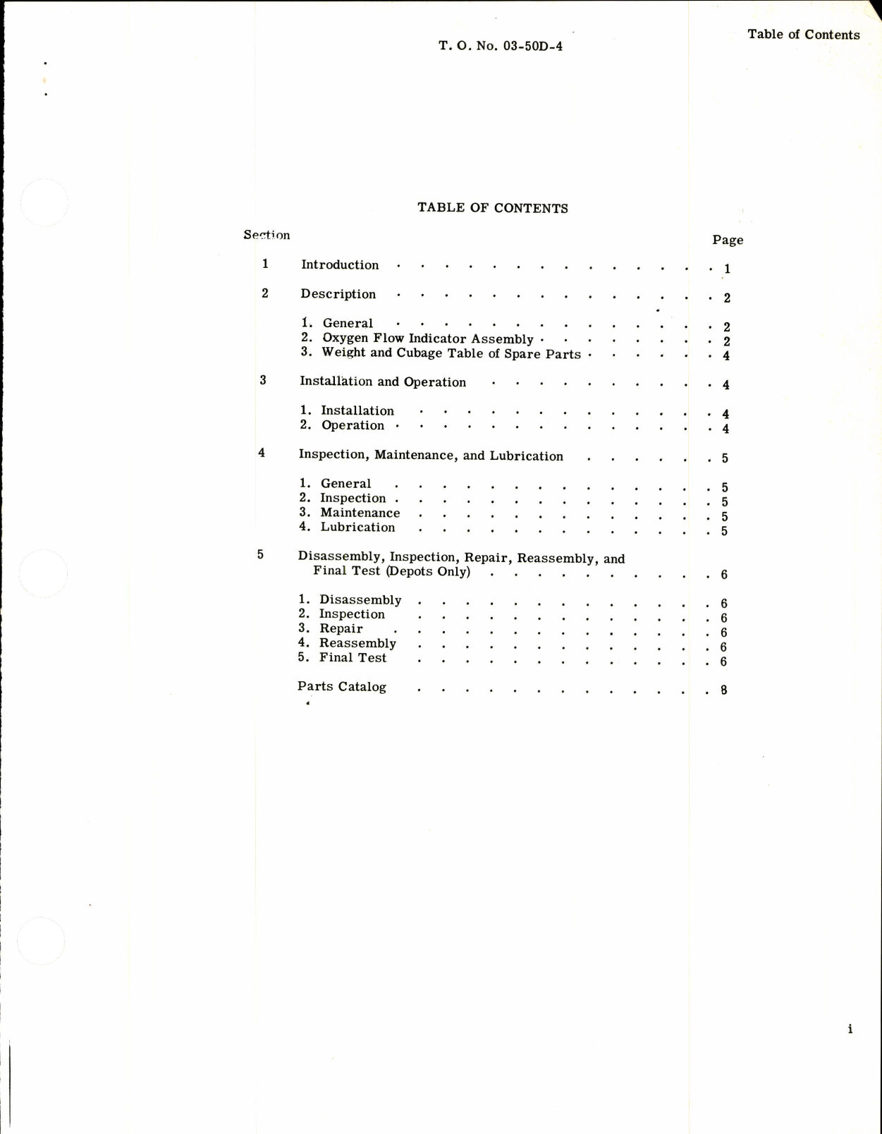 Sample page 3 from AirCorps Library document: Oxygen Flow Indicator Type A-3 (Delco)