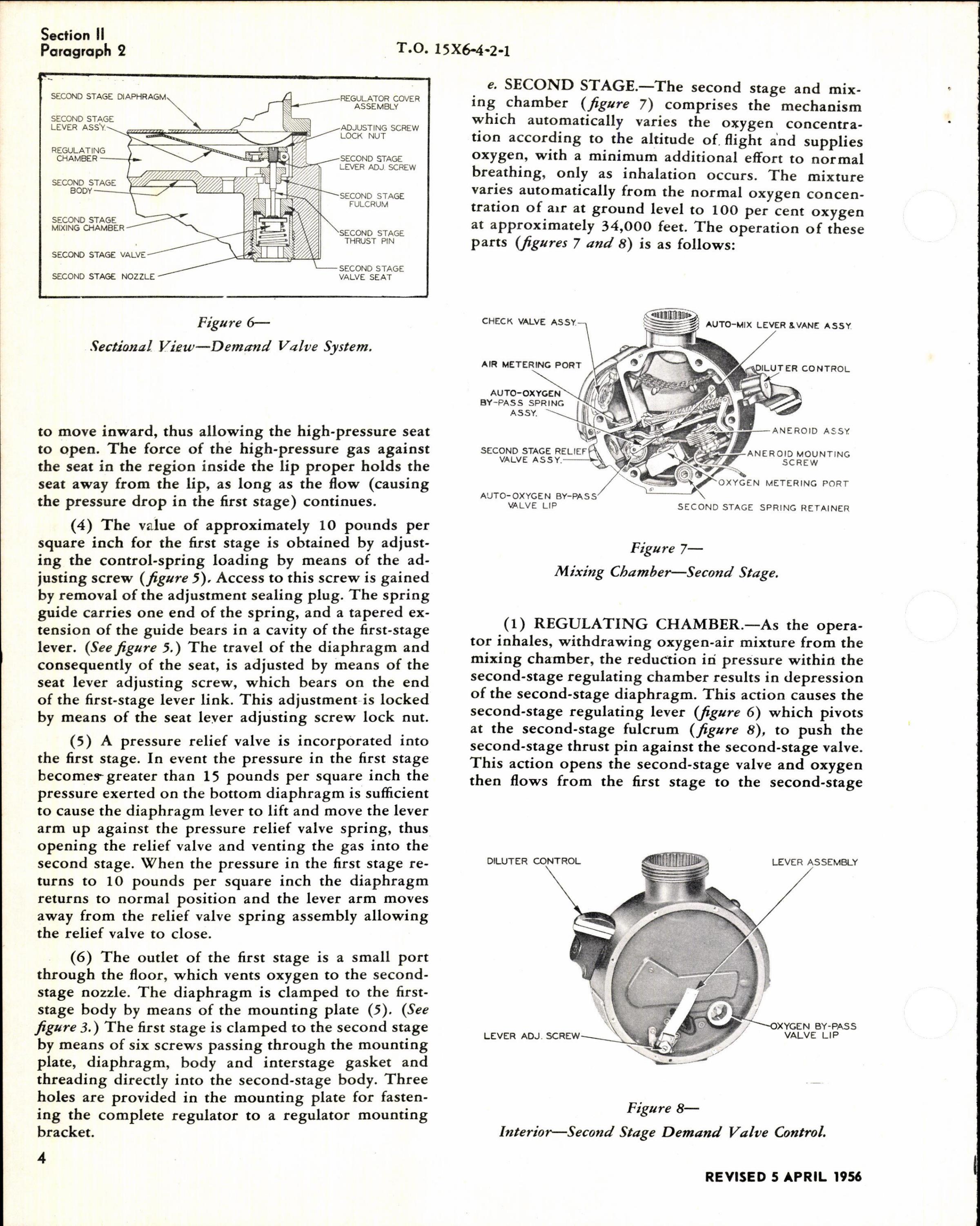 Sample page 4 from AirCorps Library document: Operation, Service, & Overhaul Inst w/ Parts Catalog for Pressure Breathing Diluter Demand Oxygen Regulator Type A-14