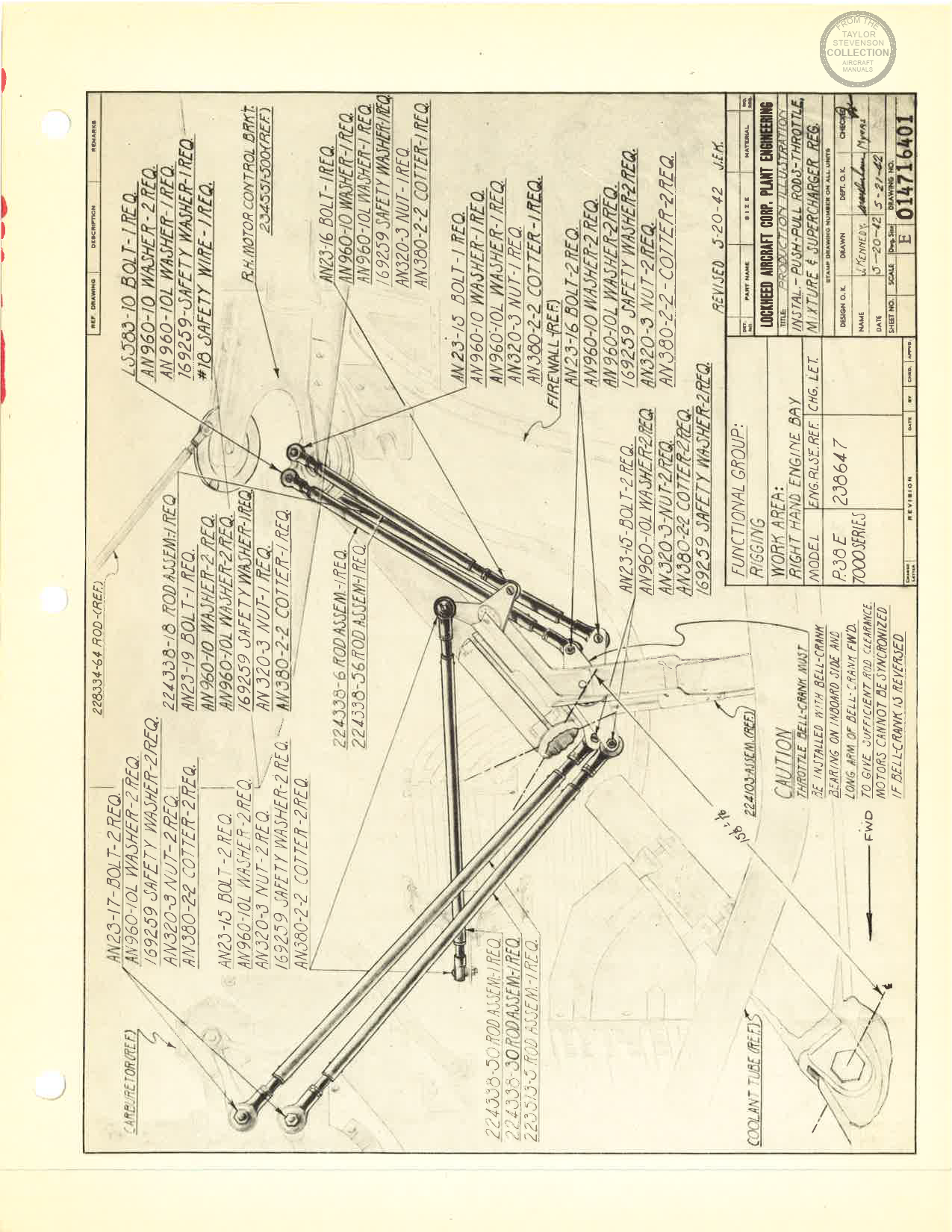 Sample page 108 from AirCorps Library document: Lockheed Production Illustrations - P-38F