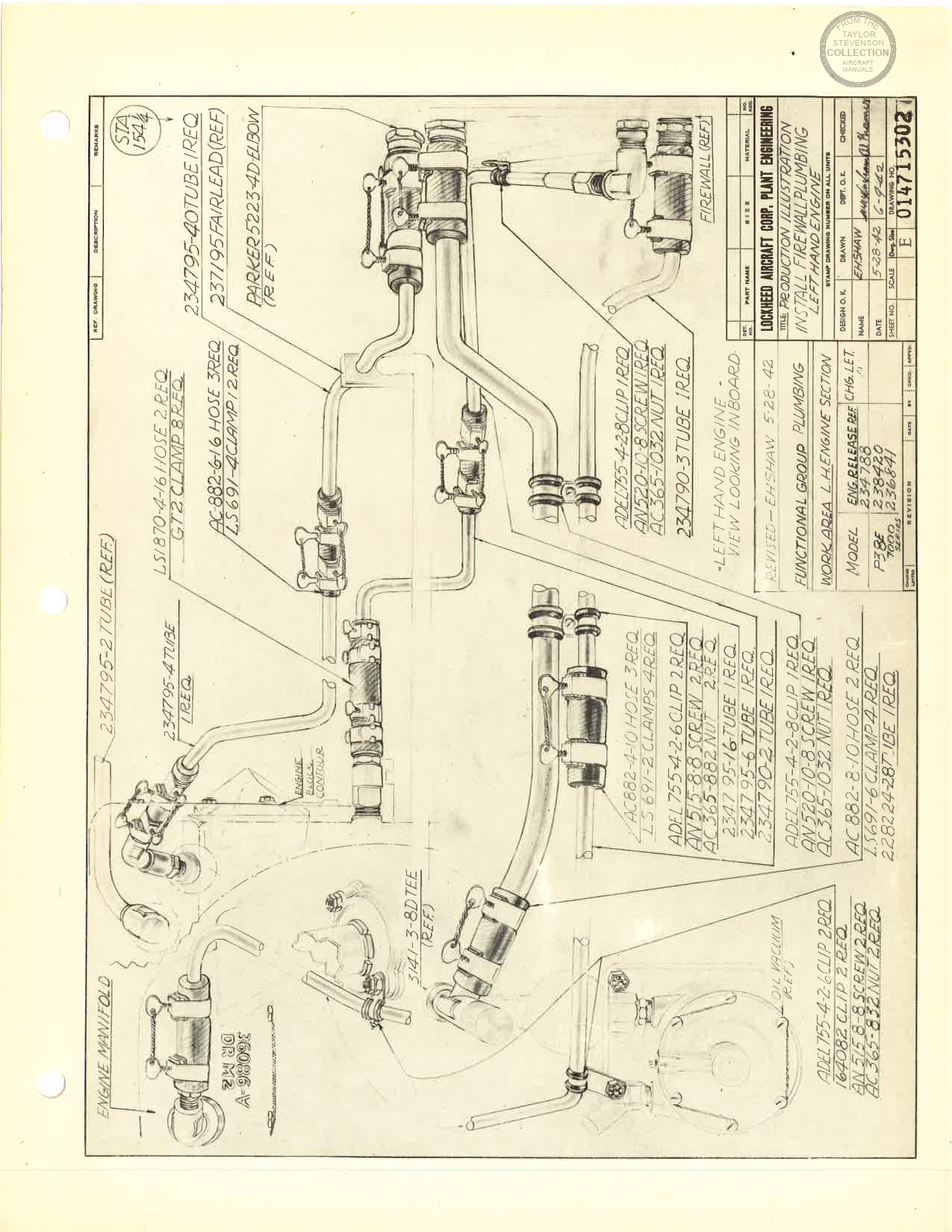 Sample page 66 from AirCorps Library document: Lockheed Production Illustrations - P-38F