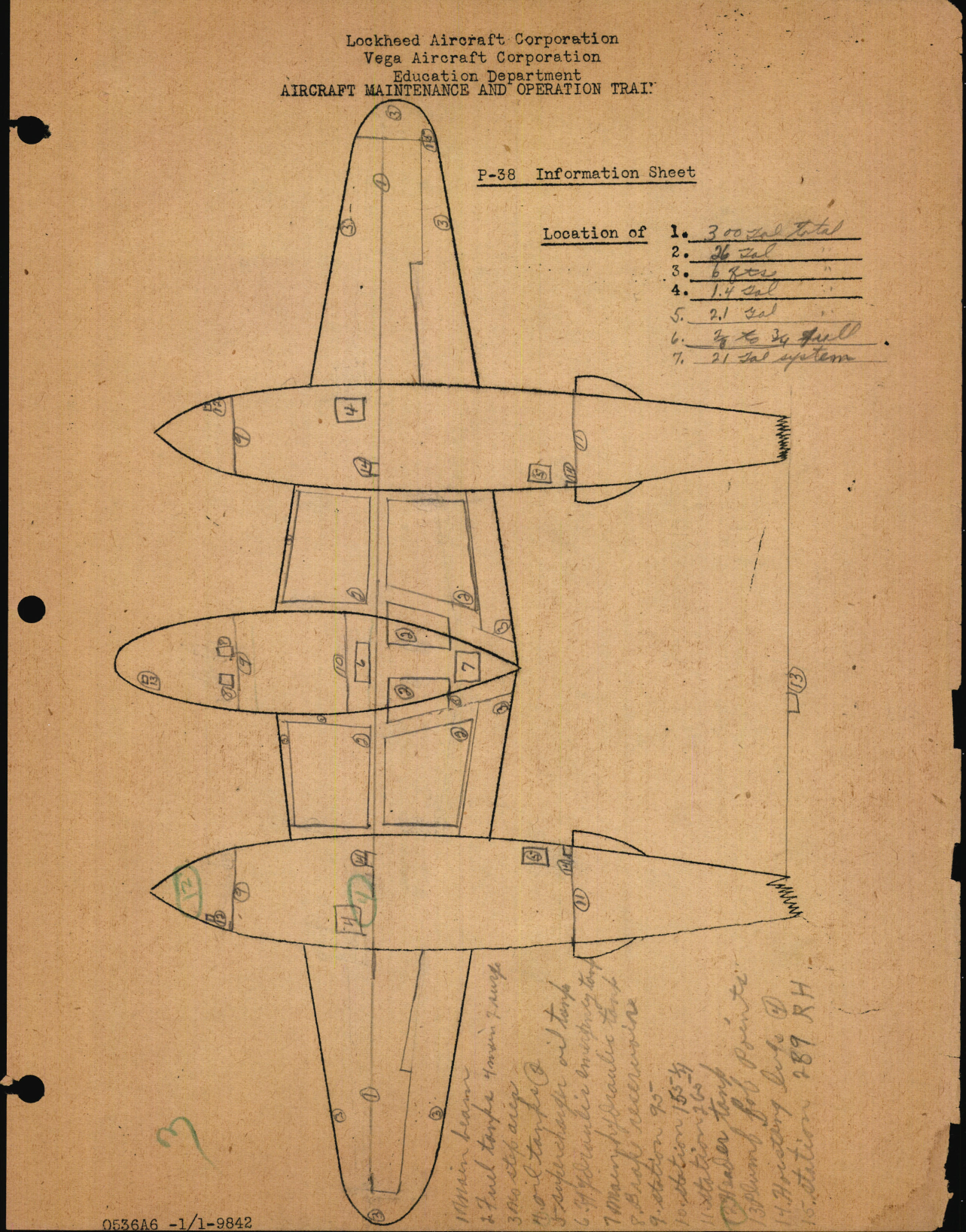 Sample page 7 from AirCorps Library document: Lockheed P-38 Student Manual