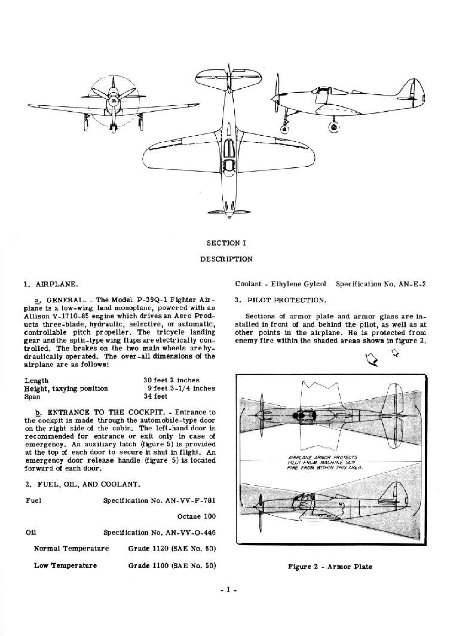 Sample page 6 from AirCorps Library document: Pilot's Flight Operating Instructions for Army Model P-39Q-1
