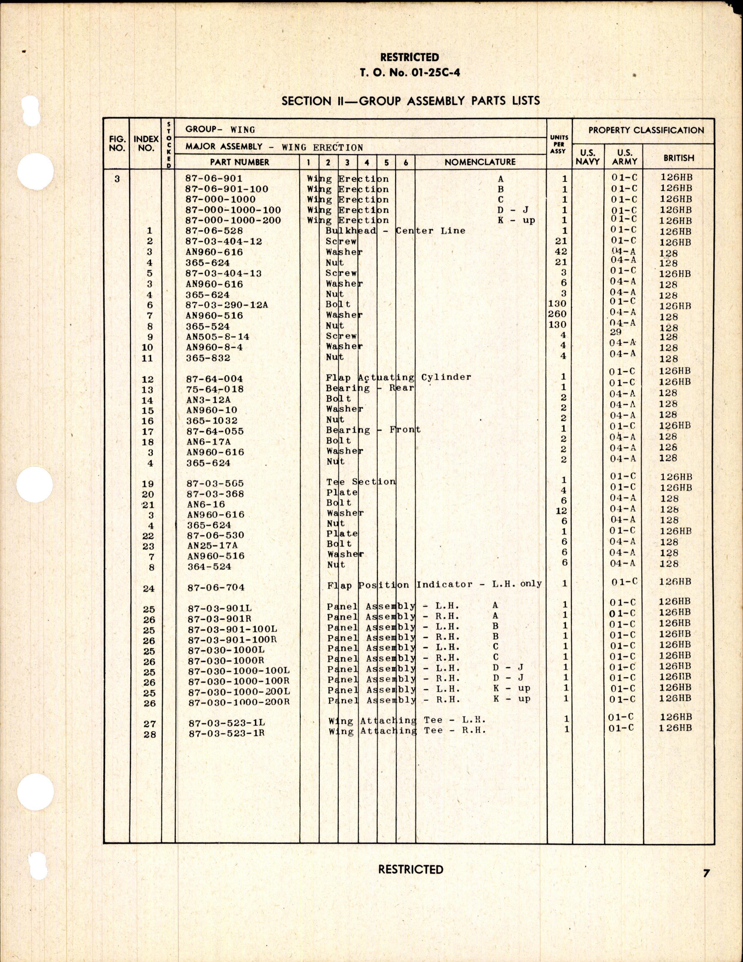 Sample page 13 from AirCorps Library document: Parts Catalog for P-40M and P-40N, Kittyhawk III and IV