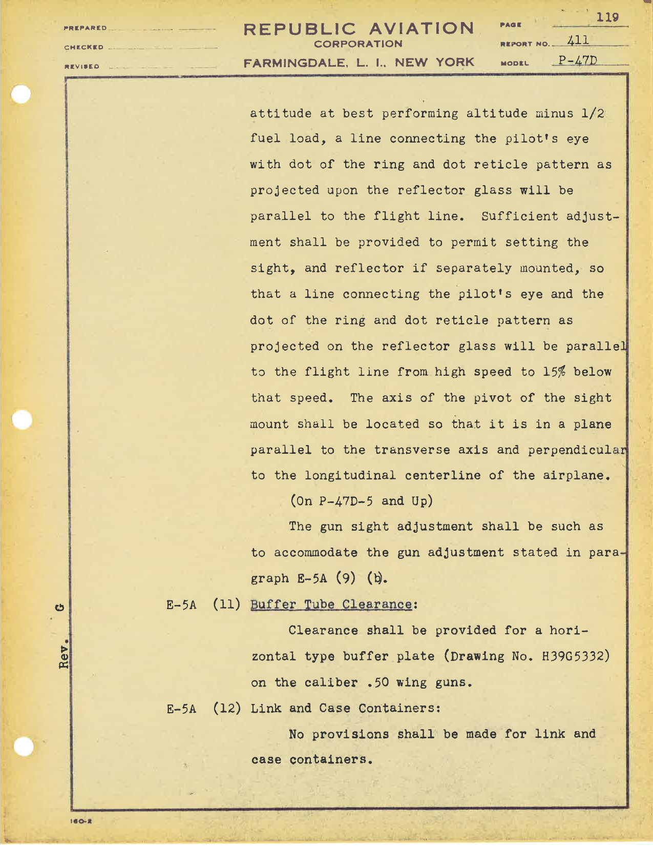 Sample page 133 from AirCorps Library document: Model Specification - P-47D