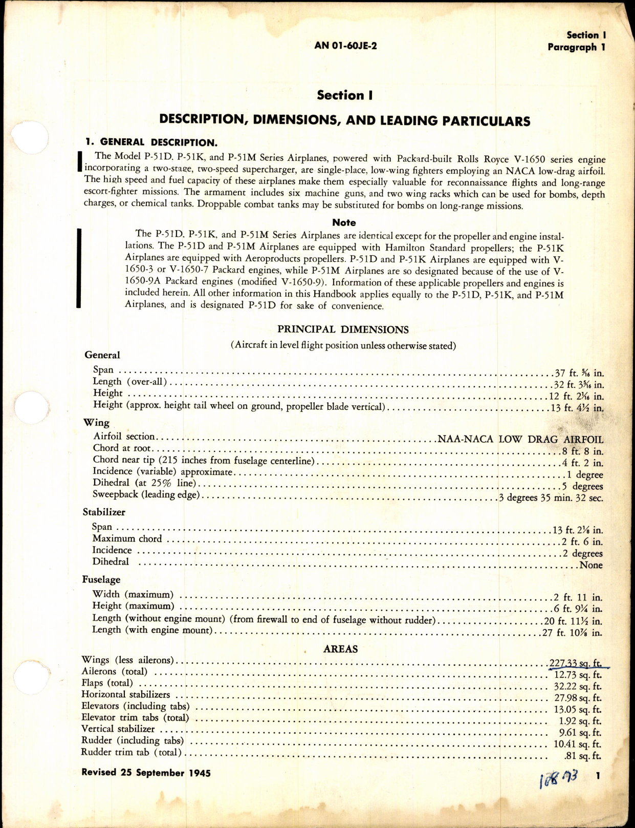 Sample page 7 from AirCorps Library document: Erection and Maintenance Instructions for P-51D, P-51K, and P-51M