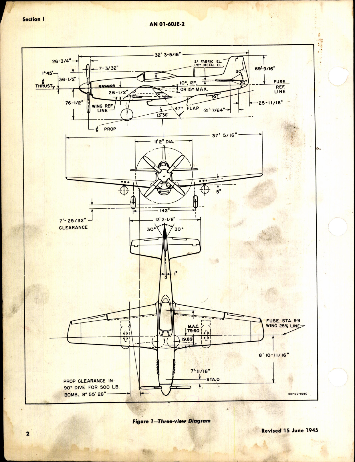 Sample page 8 from AirCorps Library document: Erection and Maintenance Instructions for P-51D, P-51K, and P-51M