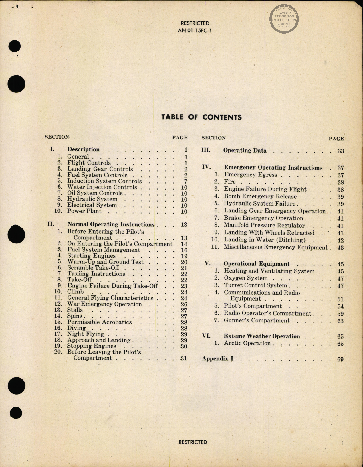 Sample page 3 from AirCorps Library document: Pilot's Flight Operating Instructions for Army Model P-61C