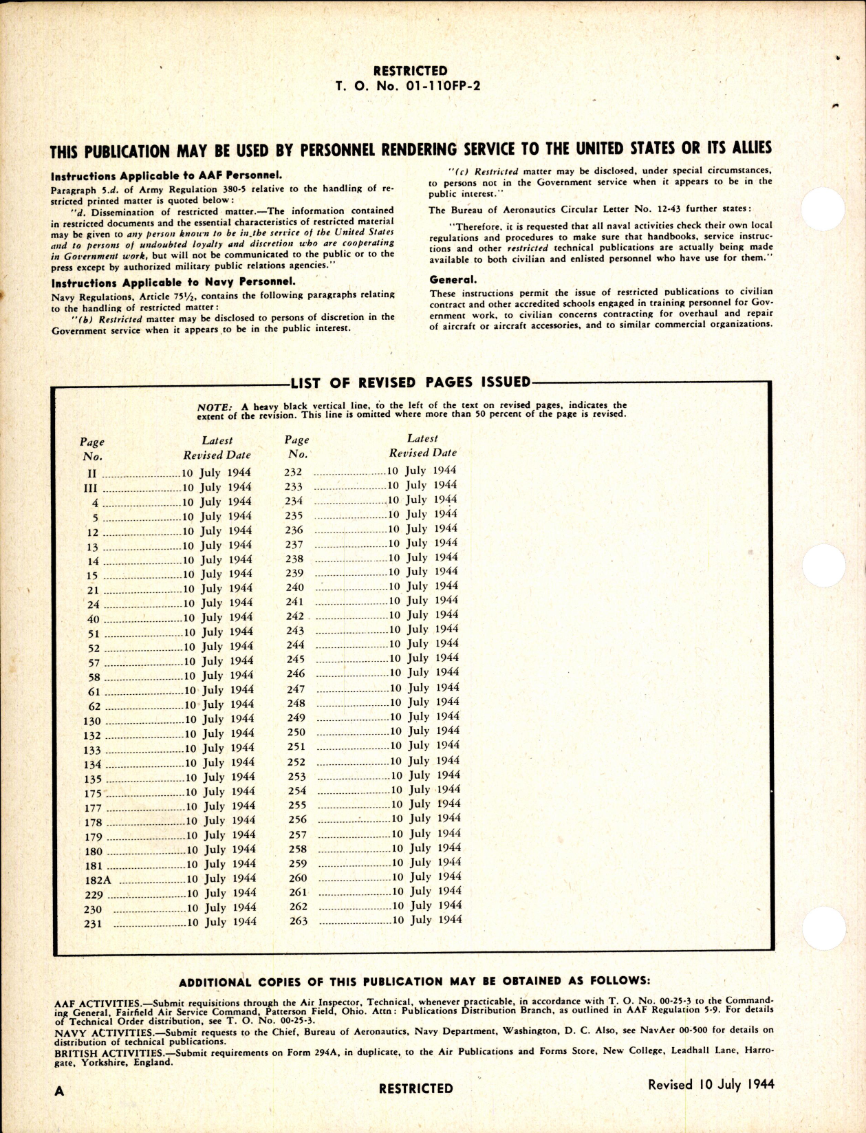 Sample page 2 from AirCorps Library document: Erection and Maintenance Instructions for P-63