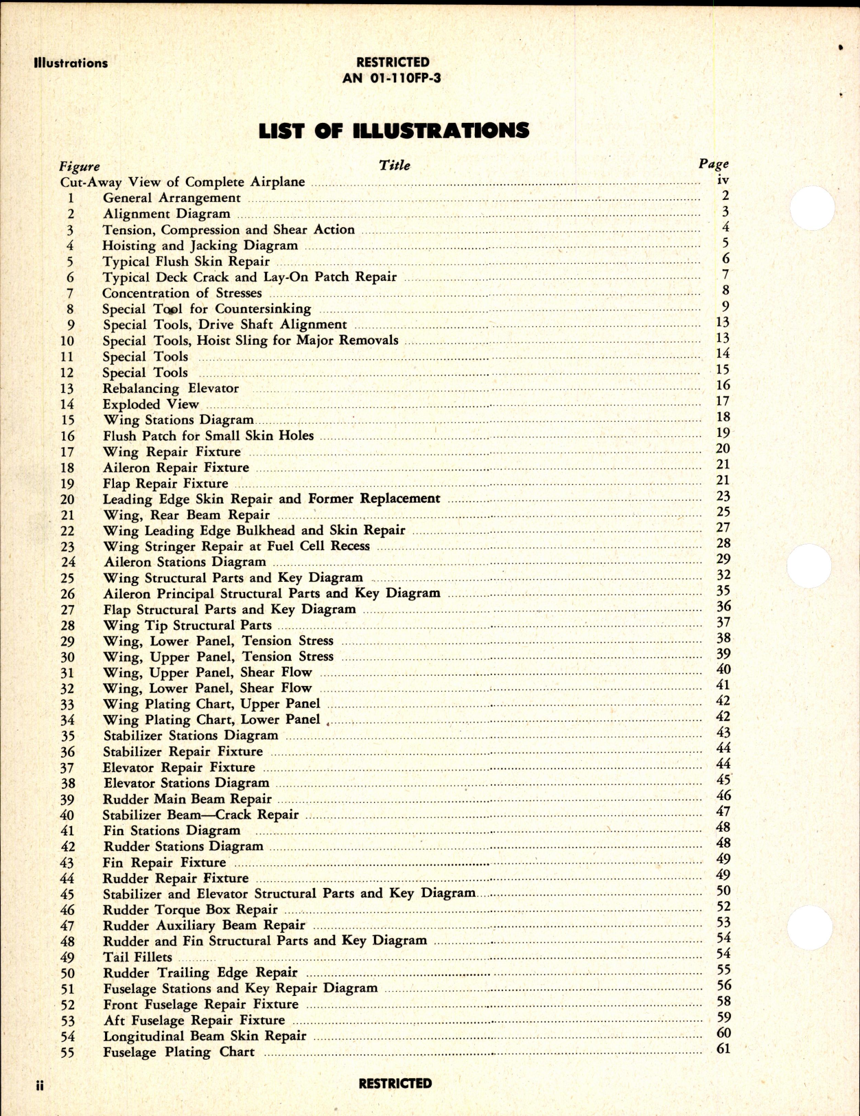 Sample page 4 from AirCorps Library document: Structural Repair Instructions for Army Models P-63