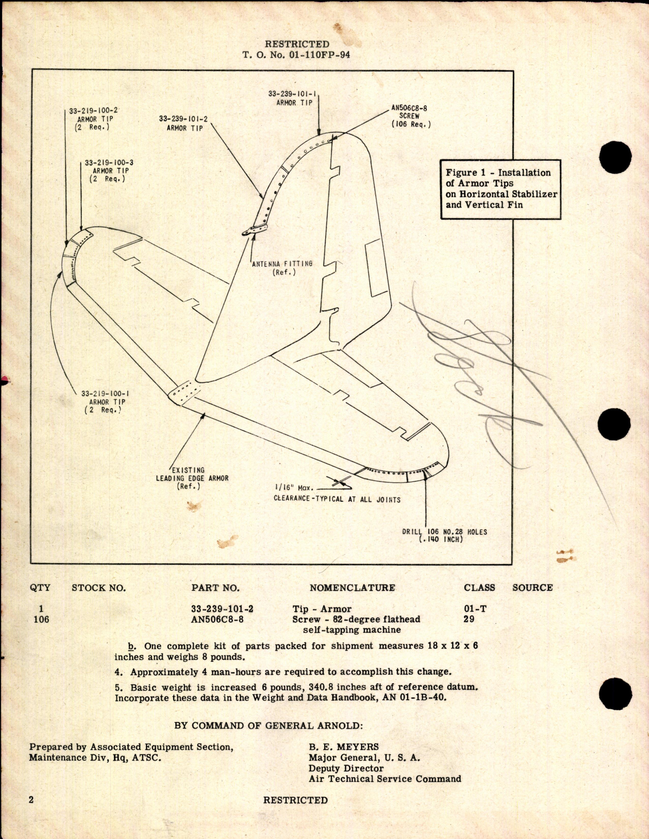 Sample page 2 from AirCorps Library document: Armor Tips on Horizontal Stabilizer & Vertical Fin