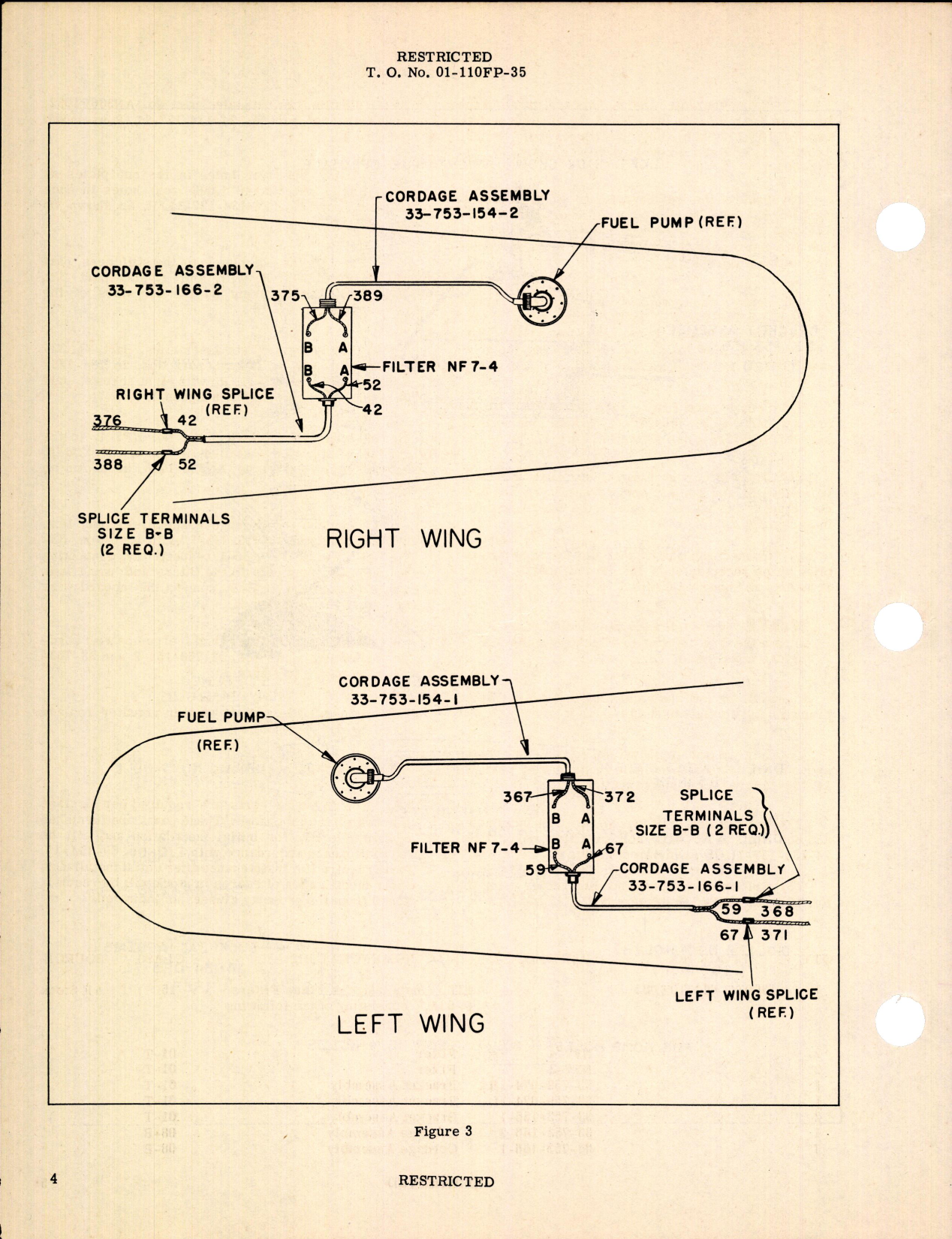 Sample page 4 from AirCorps Library document: Installation of Noise Filters for P-63A