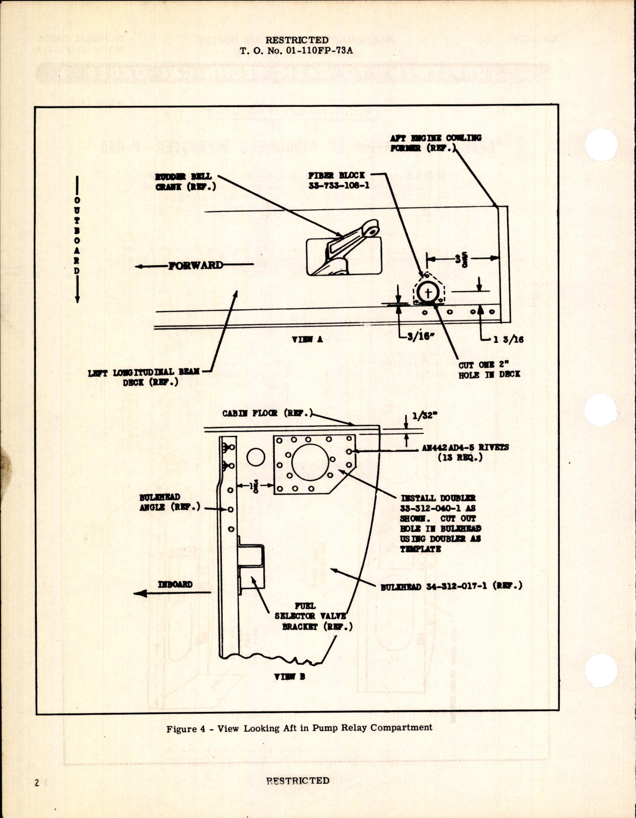 Sample page 2 from AirCorps Library document: Installation of Windshield Defroster for P-63A