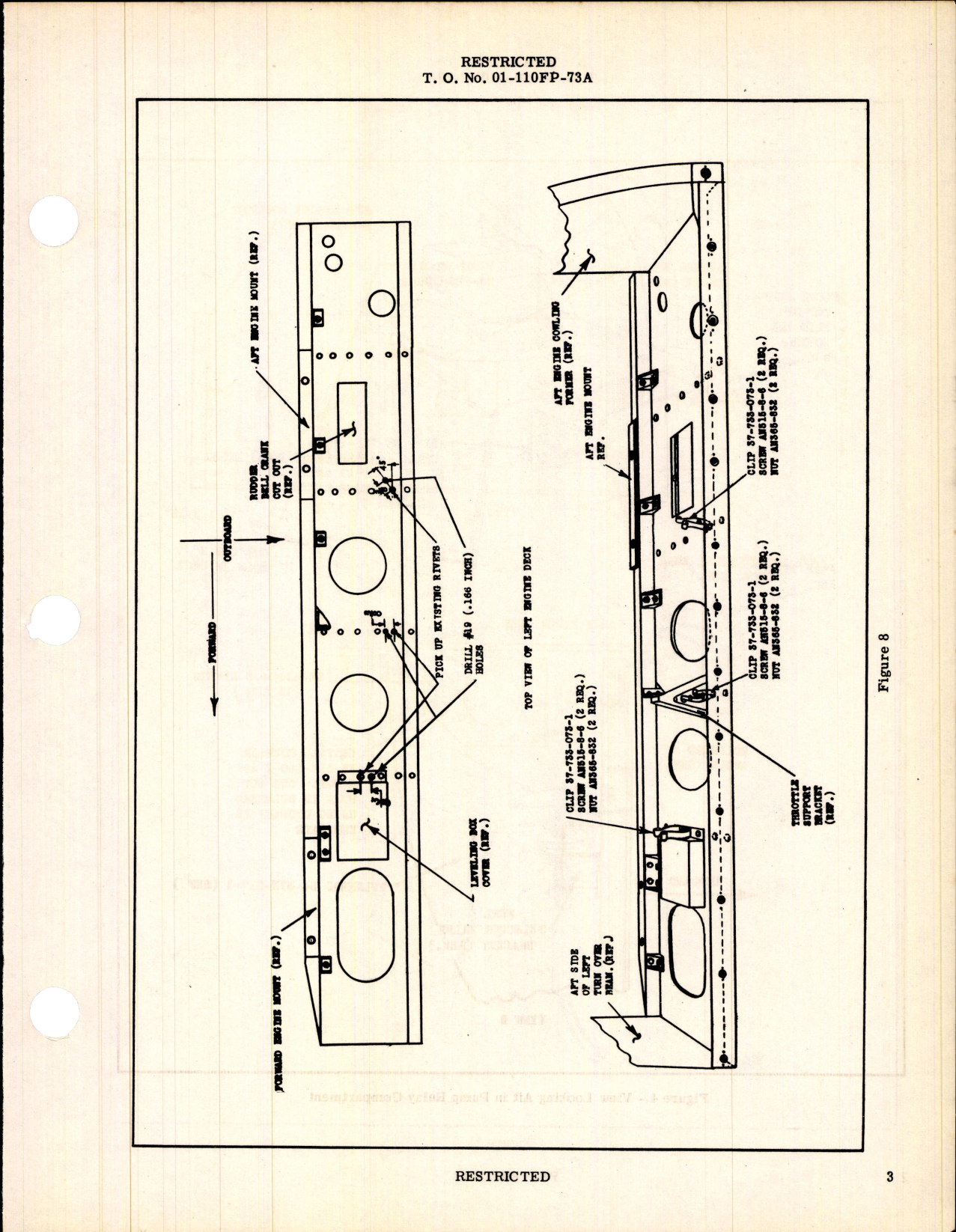Sample page 3 from AirCorps Library document: Installation of Windshield Defroster for P-63A