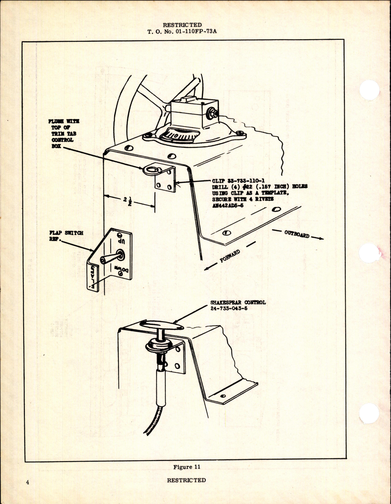 Sample page 4 from AirCorps Library document: Installation of Windshield Defroster for P-63A