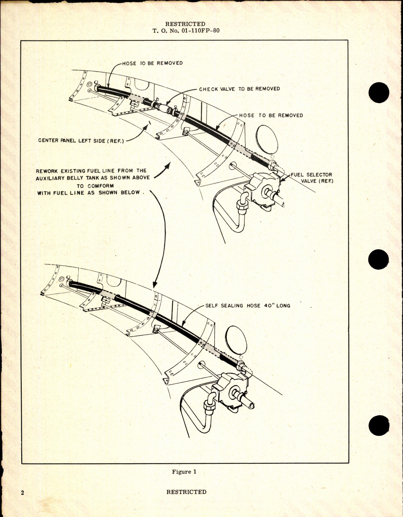 Sample page 2 from AirCorps Library document: Modification of Fuel System for P-63