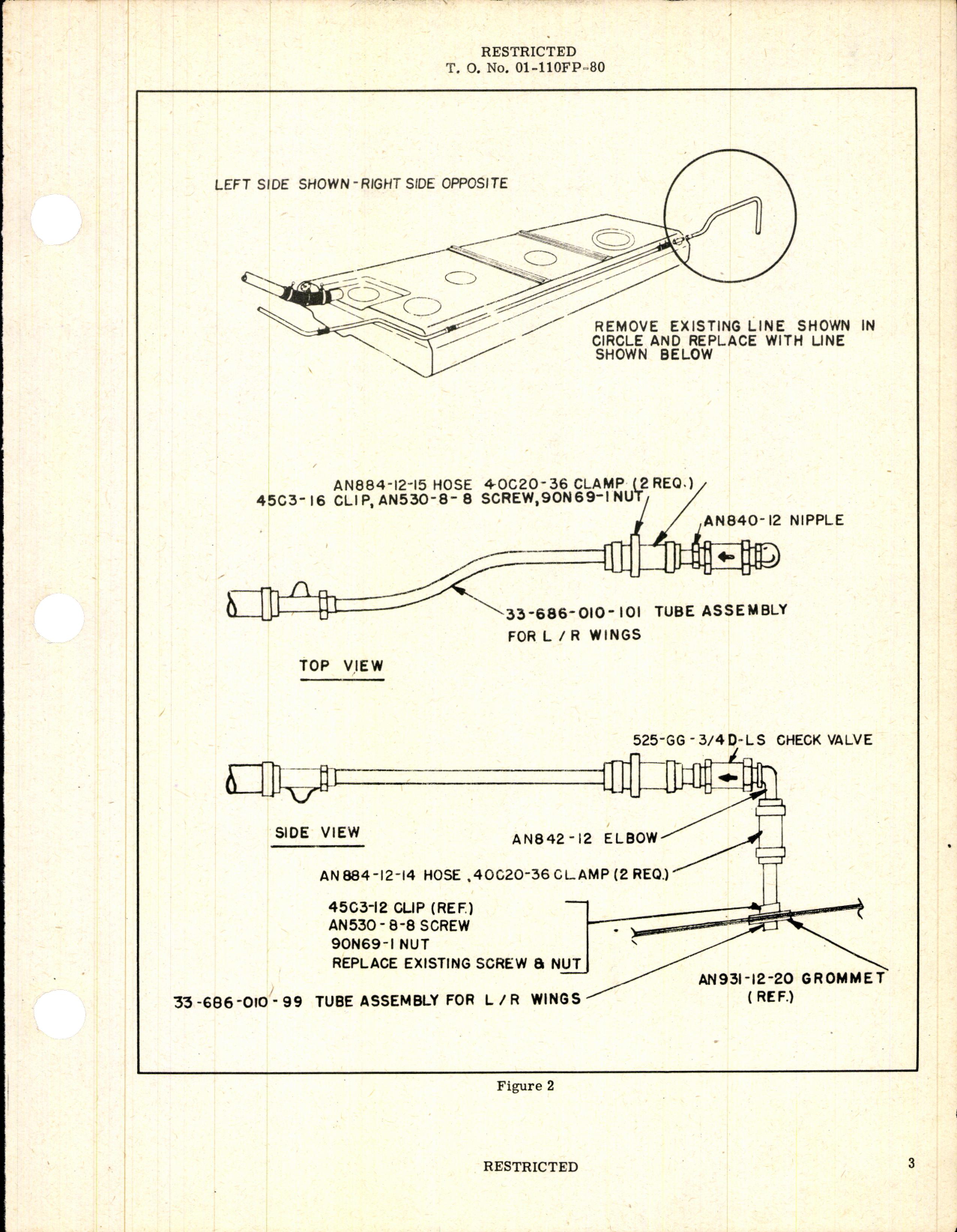 Sample page 3 from AirCorps Library document: Modification of Fuel System for P-63