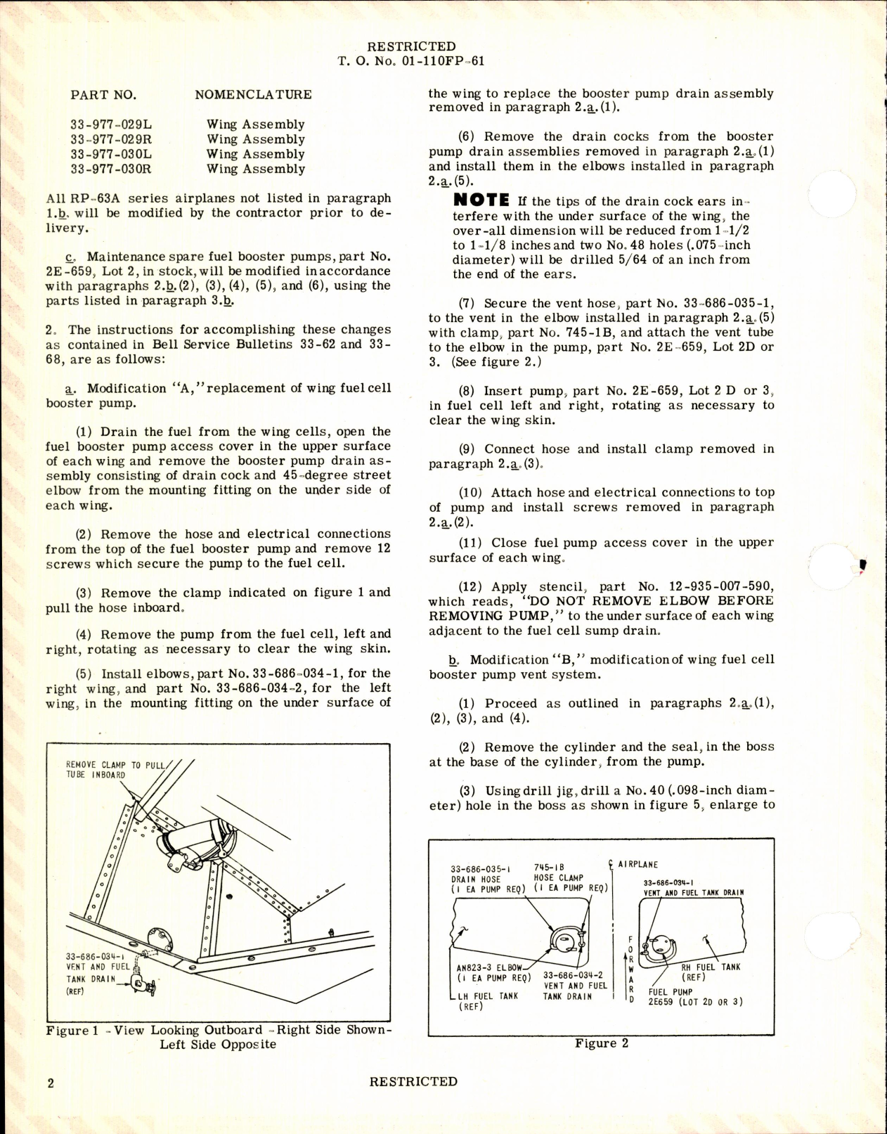 Sample page 2 from AirCorps Library document: Wing Fuel Cell Booster Pump & Modification of Vent System