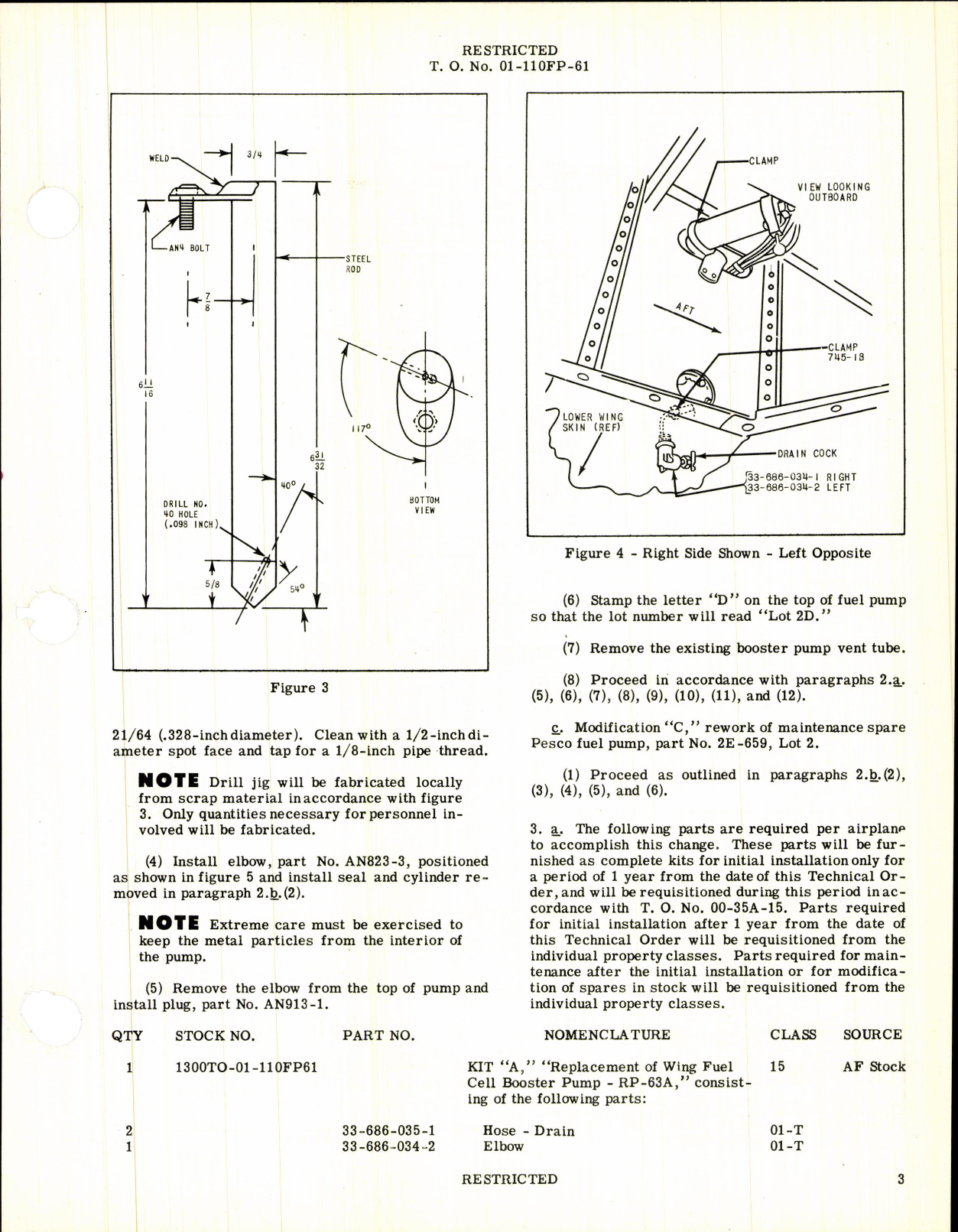 Sample page 3 from AirCorps Library document: Wing Fuel Cell Booster Pump & Modification of Vent System