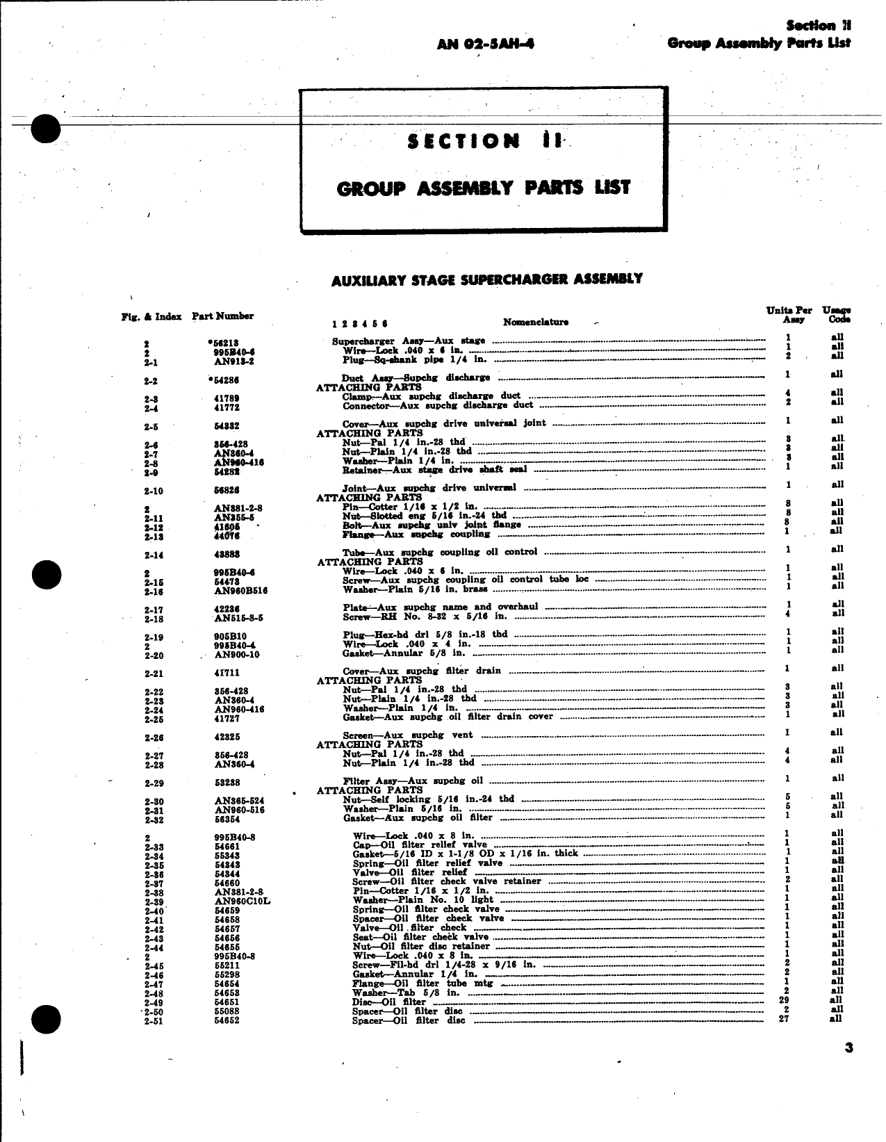 Sample page 11 from AirCorps Library document: Parts Catalog for Models V-1710-143 and -145 Aircraft Engines