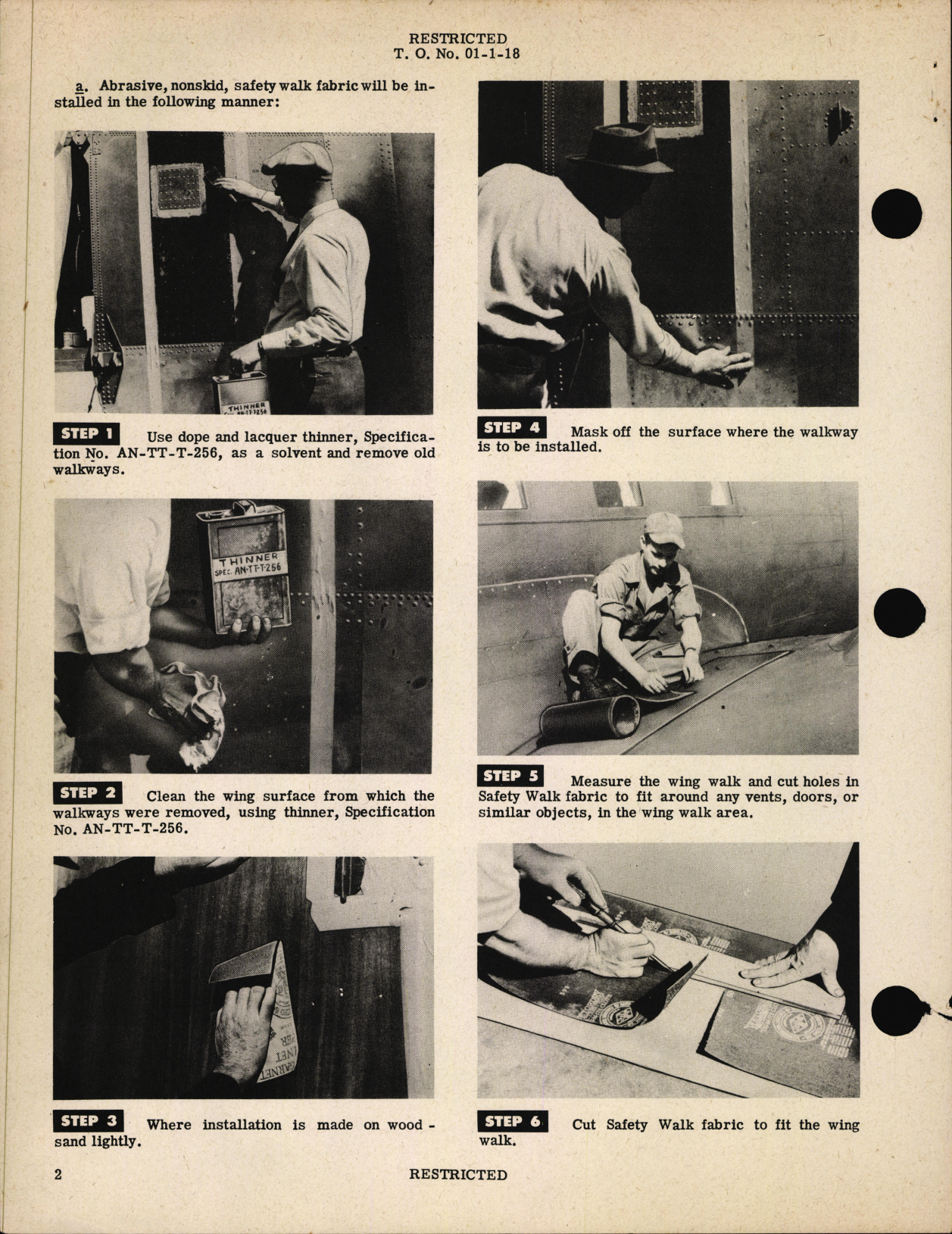 Sample page 2 from AirCorps Library document: General - Installation and Replacement of Abrasive Nonskid Surfaces