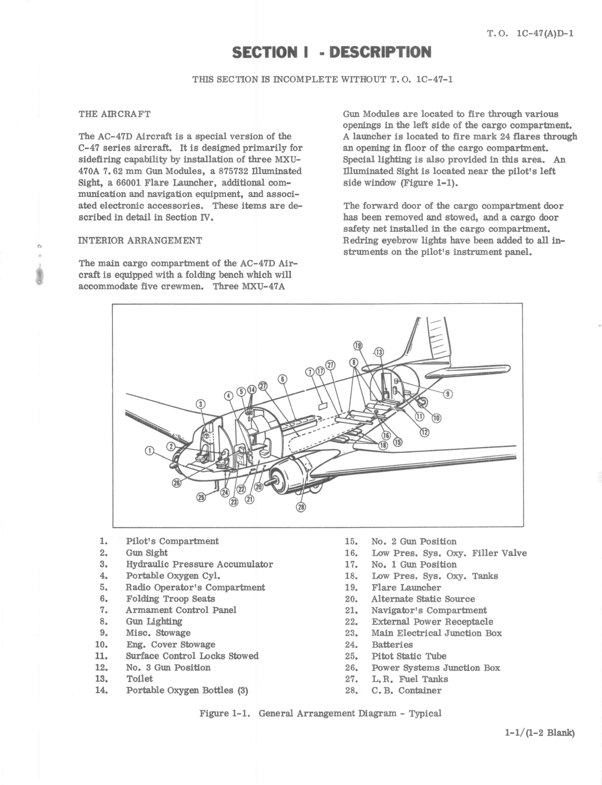 Sample page 7 from AirCorps Library document: Partial Flight Manual for AC-47D Aircraft