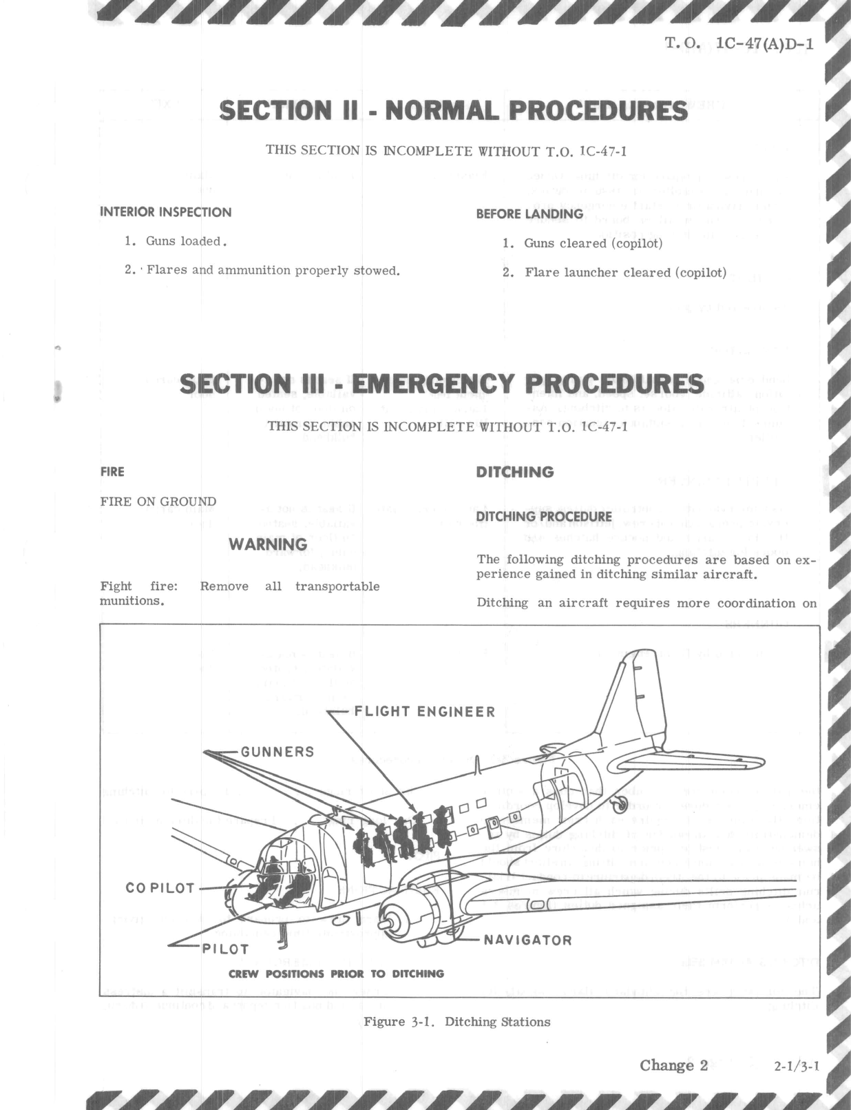 Sample page 9 from AirCorps Library document: Partial Flight Manual for AC-47D Aircraft