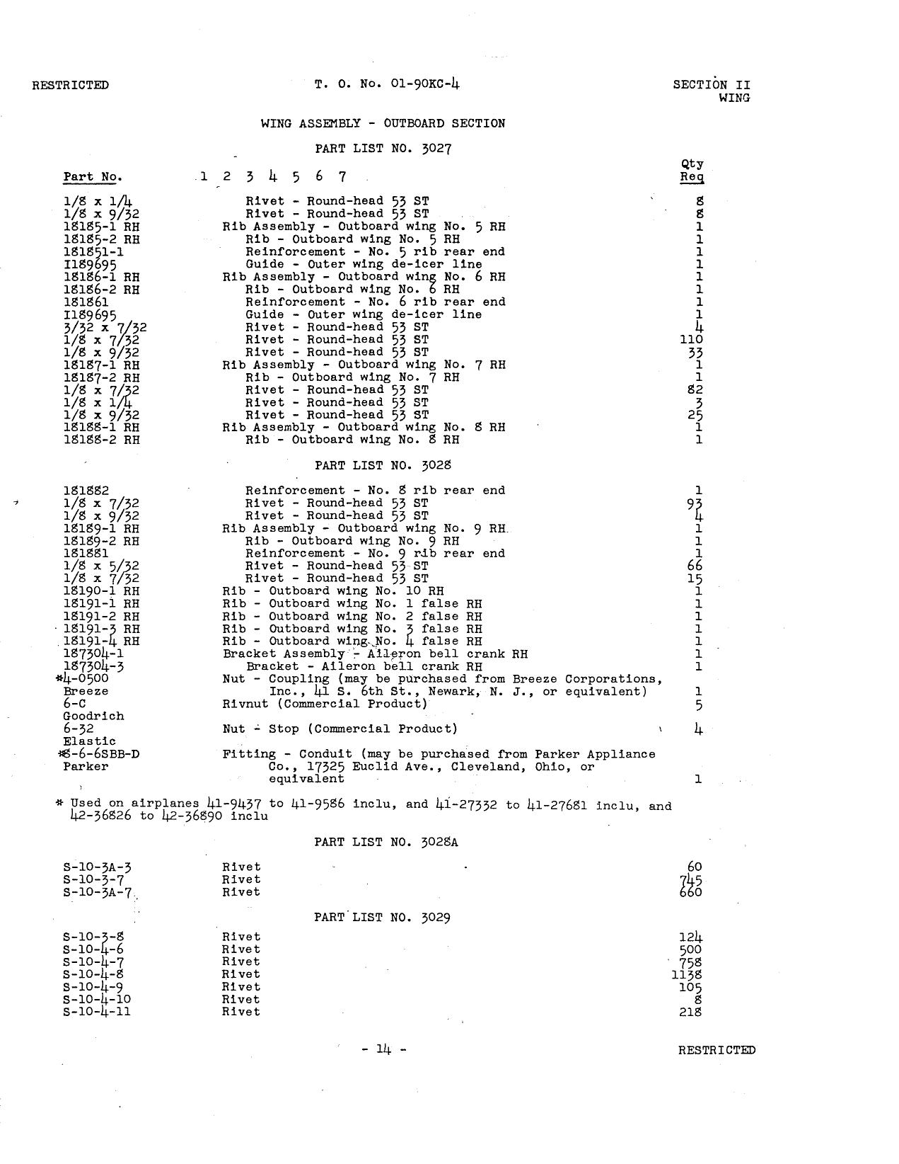 Sample page 18 from AirCorps Library document: Parts Catalog - AT-11