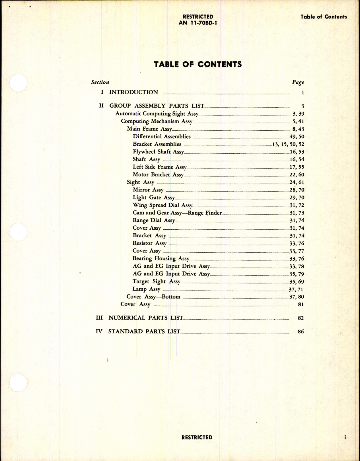 Sample page 3 from AirCorps Library document: Parts Catalog for Automatic Computing Sight Type K-3 and K-4