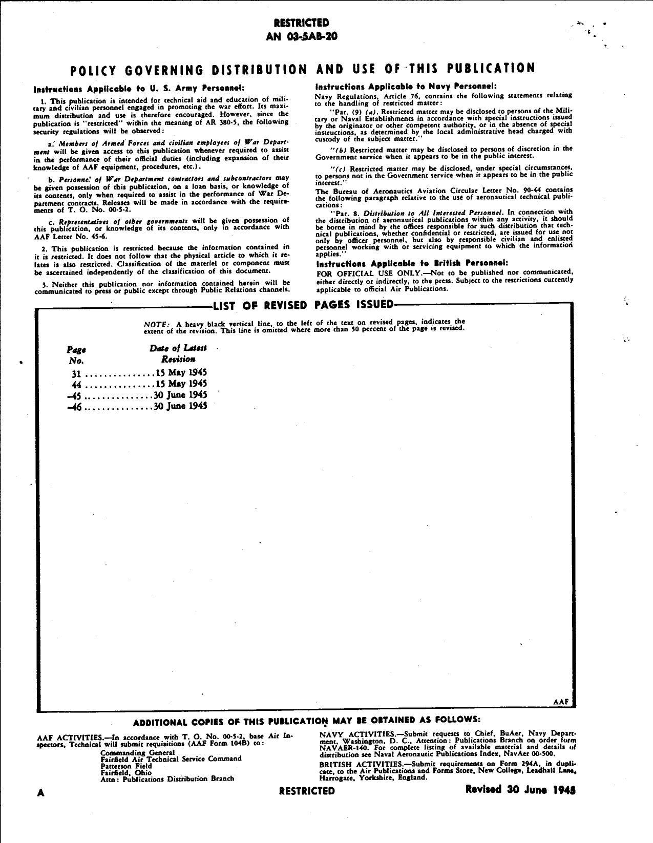 Sample page 4 from AirCorps Library document: Overhaul Instructions with Parts Catalog for Generator Type O-1