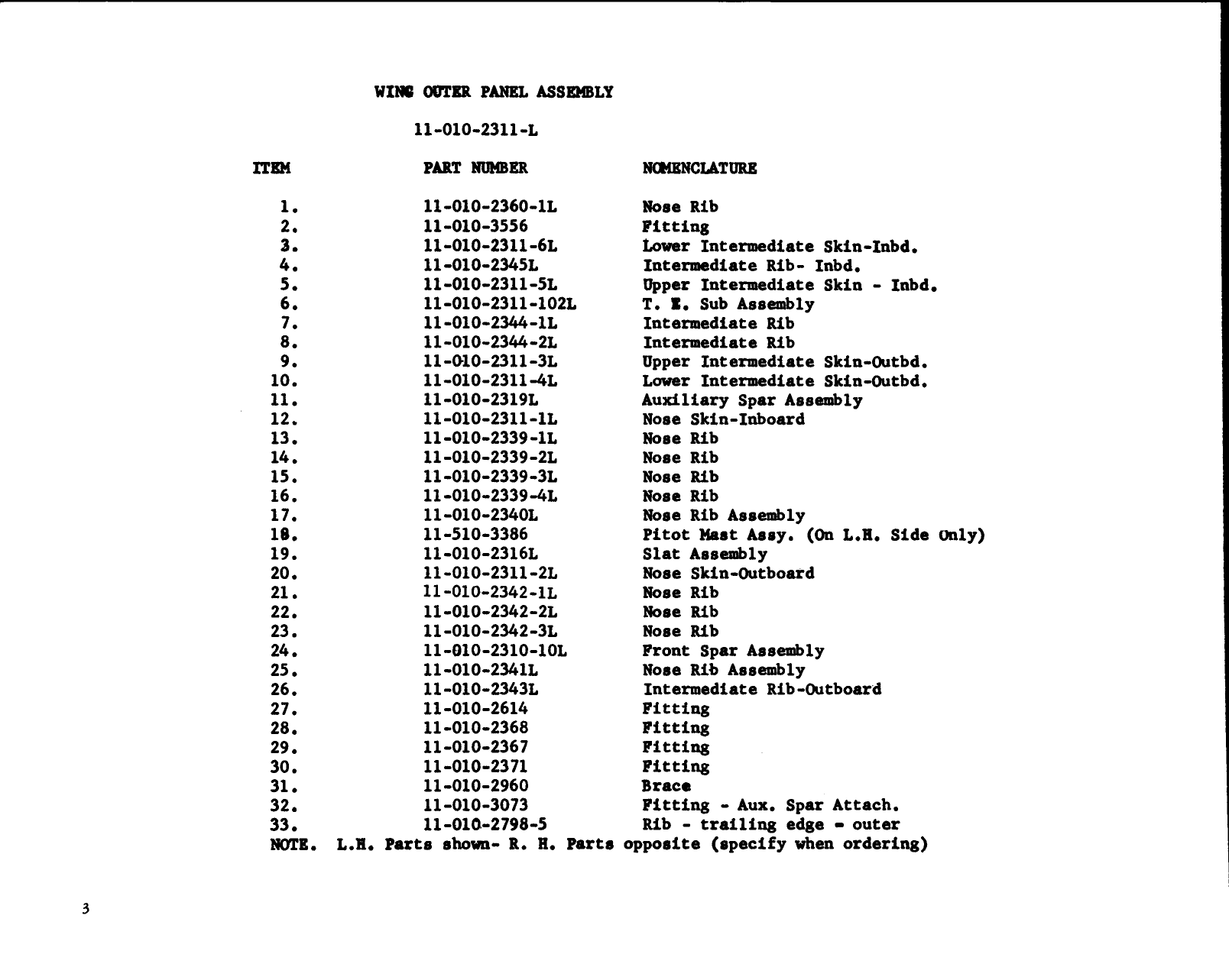 Sample page 8 from AirCorps Library document: Parts Catalog for Swift 125/145 Airplane