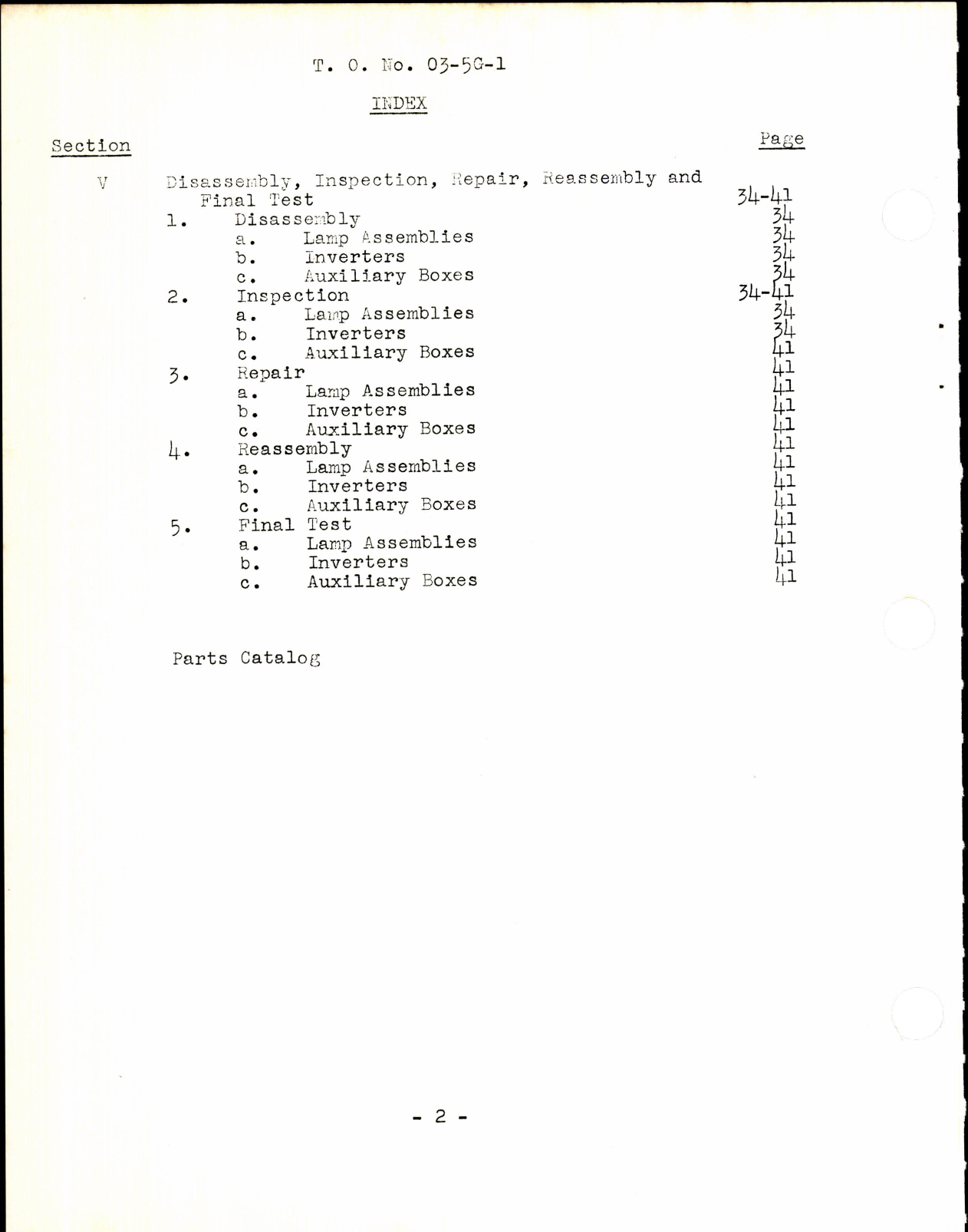 Sample page 4 from AirCorps Library document: Inverters, Auxiliary Boxes & Lamp Assemblies