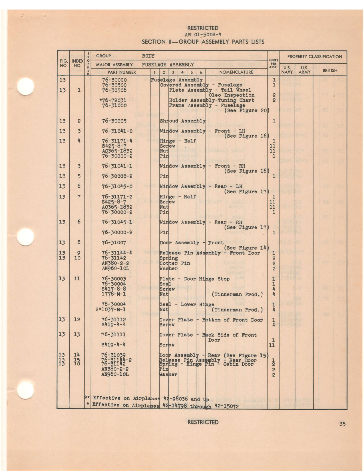 Sample page 39 from AirCorps Library document: Parts Catalog - L-5